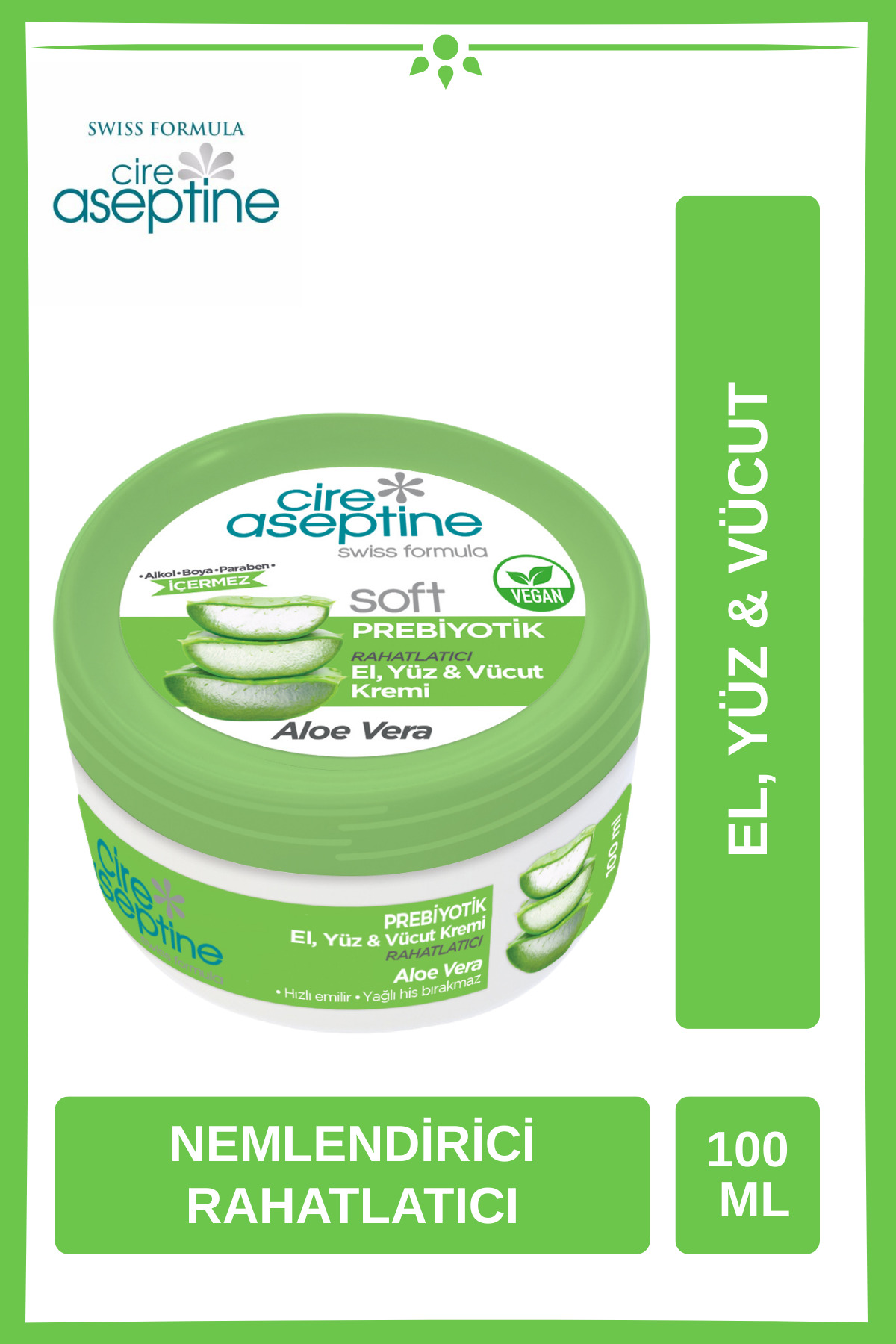 CIRE ASEPTINE Soft Aloe Vera Nemlendirici Bakım Krem 100 ml