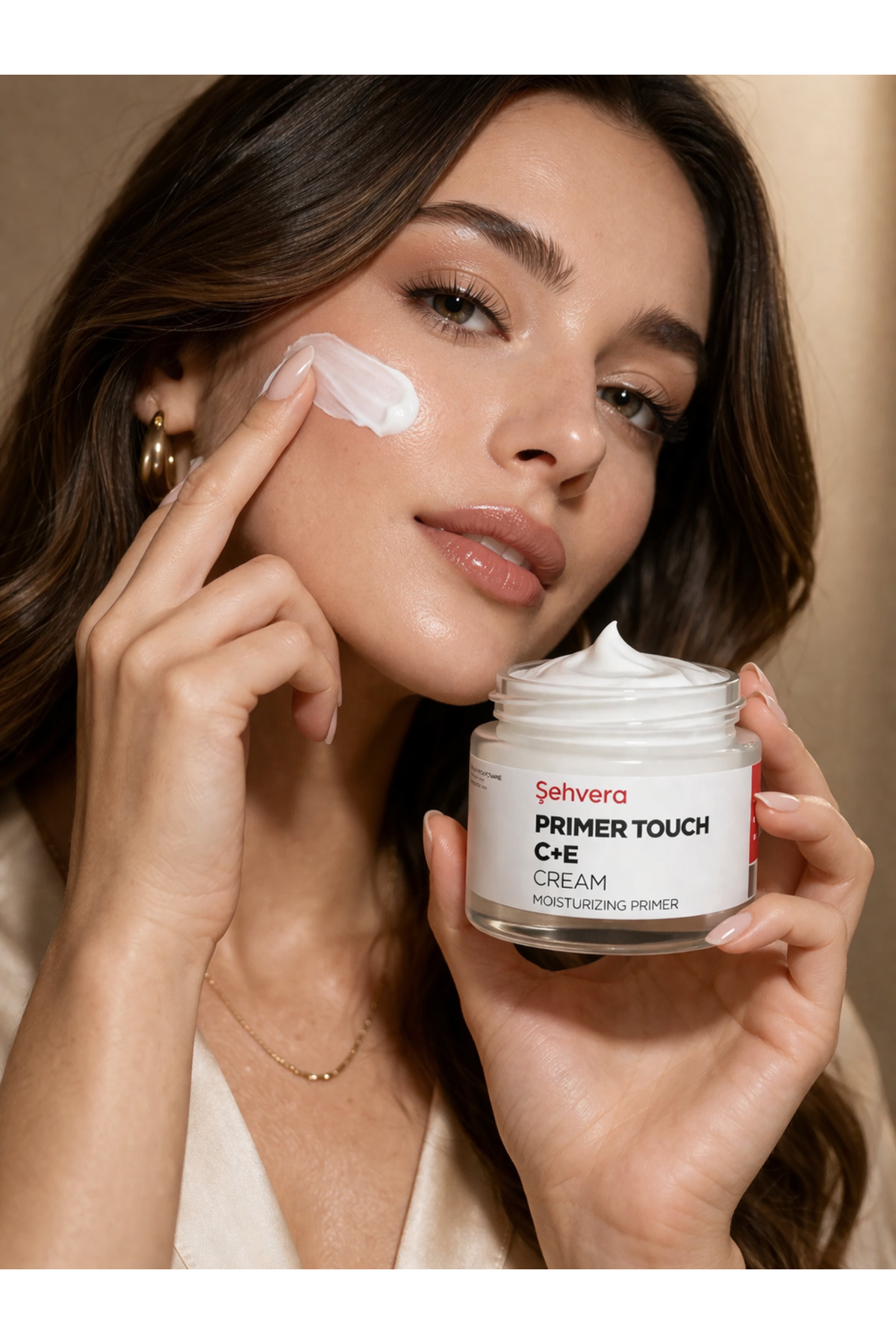 Cream Şehvera Primer Touch + Nemlendirme Etkili Makyaj Bazı + Günlük Kullanım İçin Uygundur.