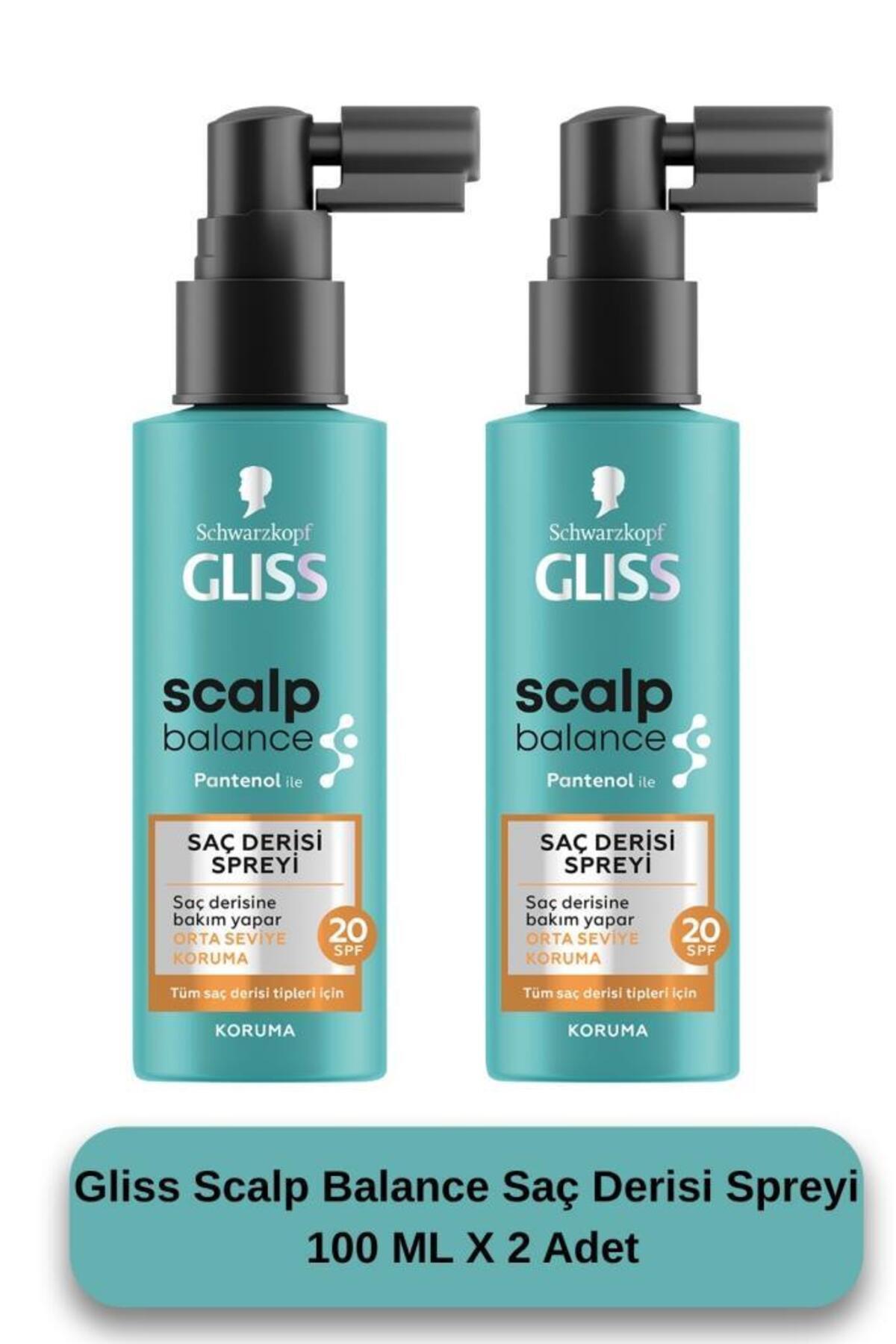 Gliss Scalp Balance Saç Derisi Spreyi 100 ML X 2 Adet
