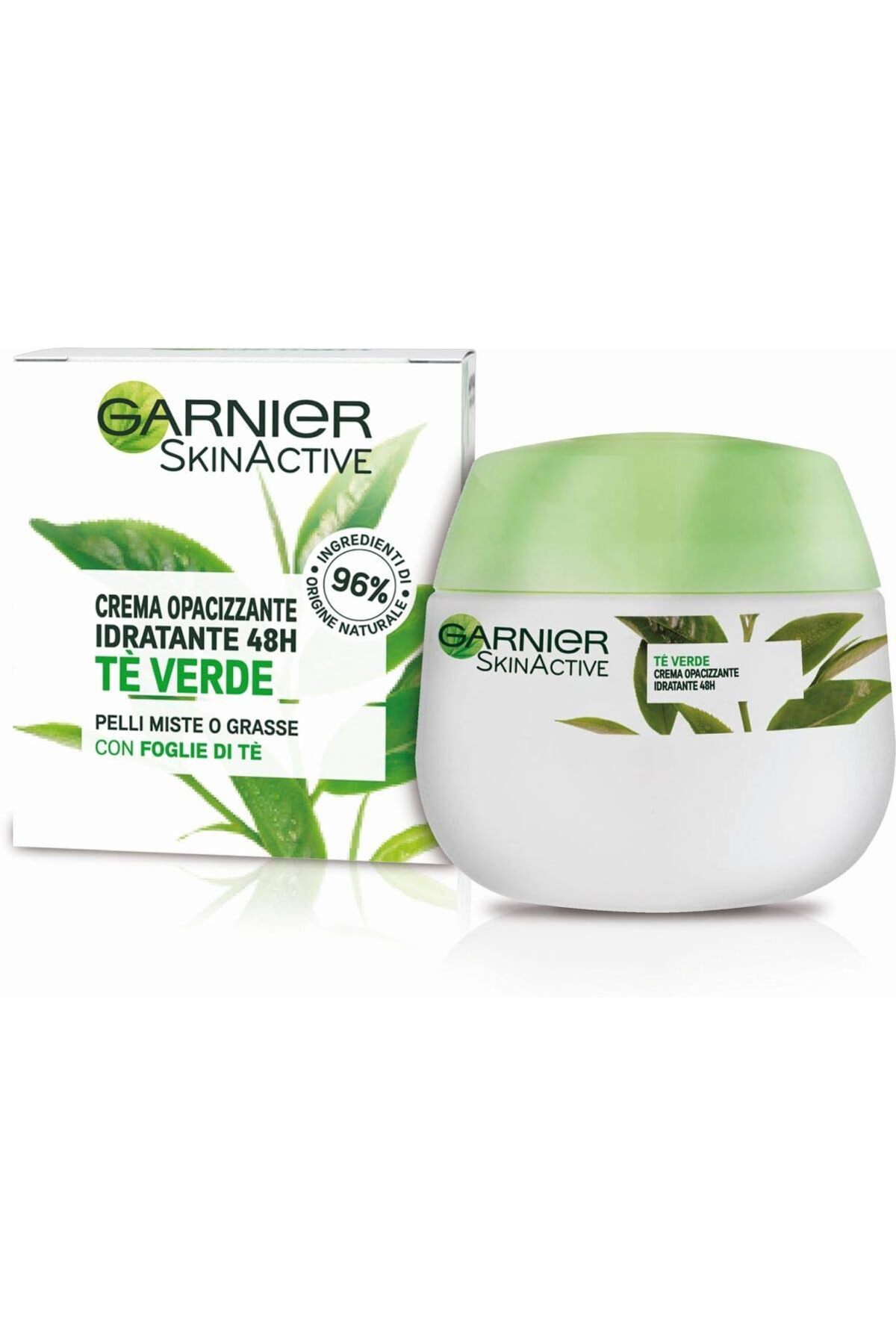 Garnier SkinActive Yeşil Çay Nemlendirici Yüz Kremi 50 ml – Karma ve Yağlı Ciltler İçin 48 Saat Nem