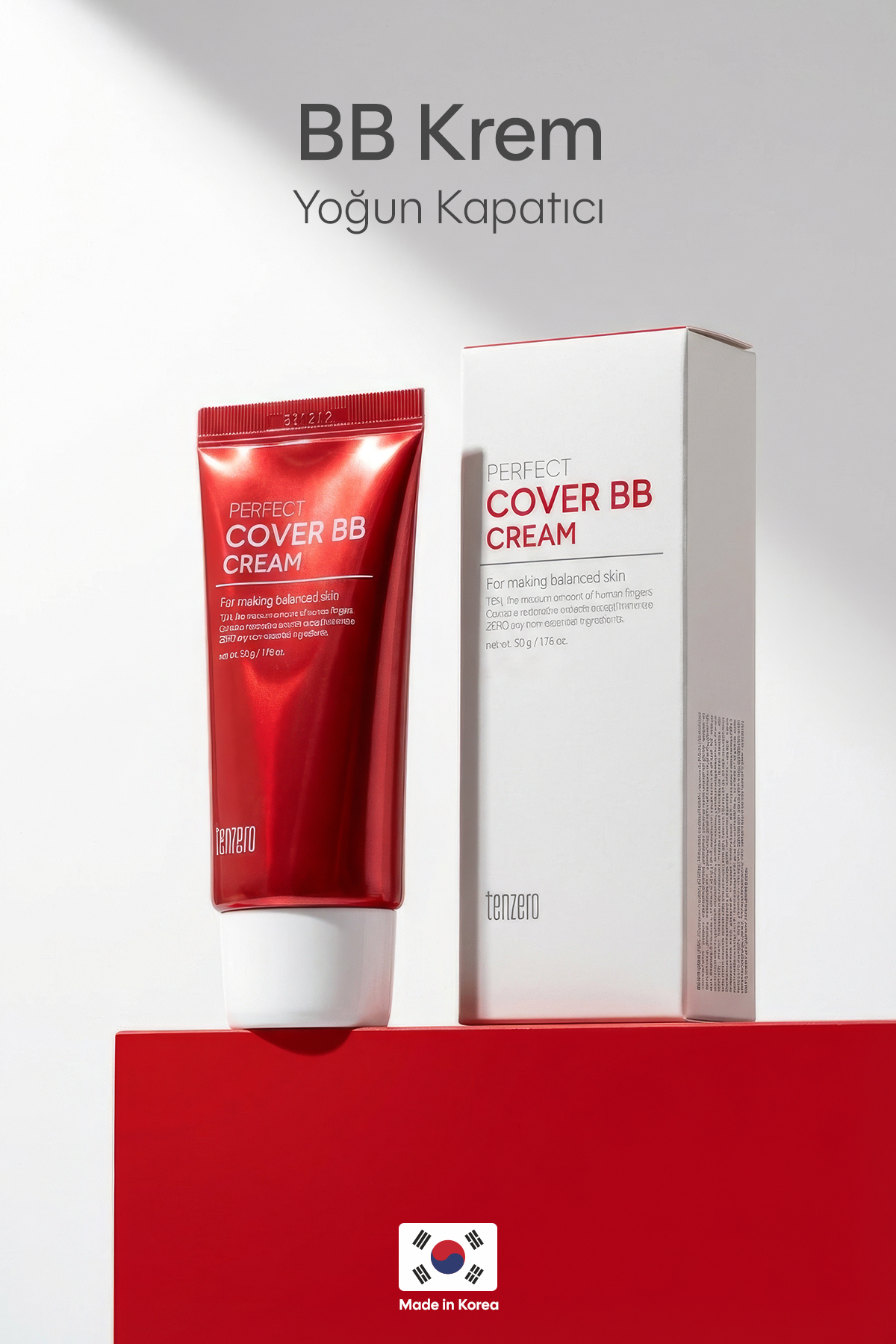 TENZERO BB Krem Kapatıcı Ve Koruyucu Ton Eşitleyici Aydınlatıcı Krem Yatıştırıcı Perfect Cover 50gr