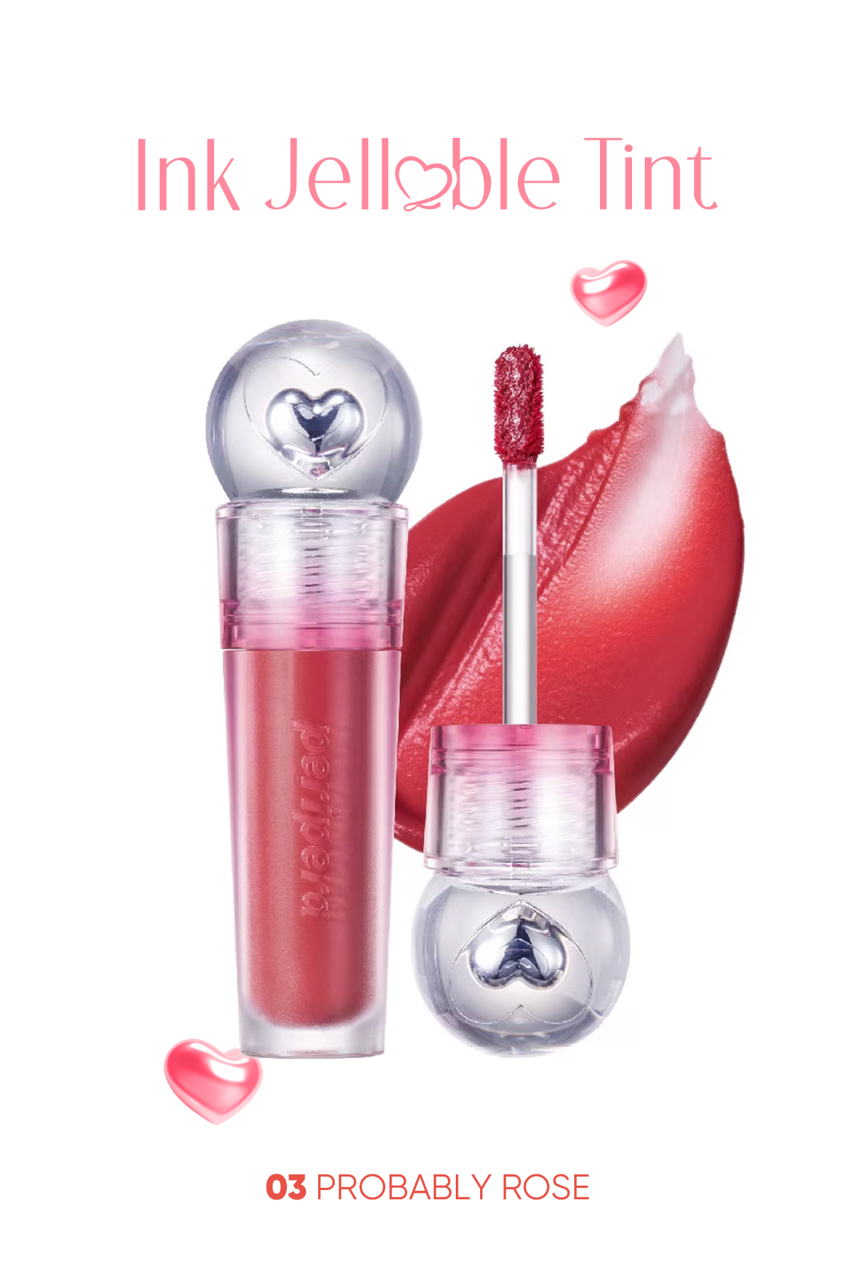 PERIPERA Su Bazlı, Ağırlık Hissi Oluşturmayan, Jel Dokulu Tint Ink Jellable Tint 03 Probably Rose