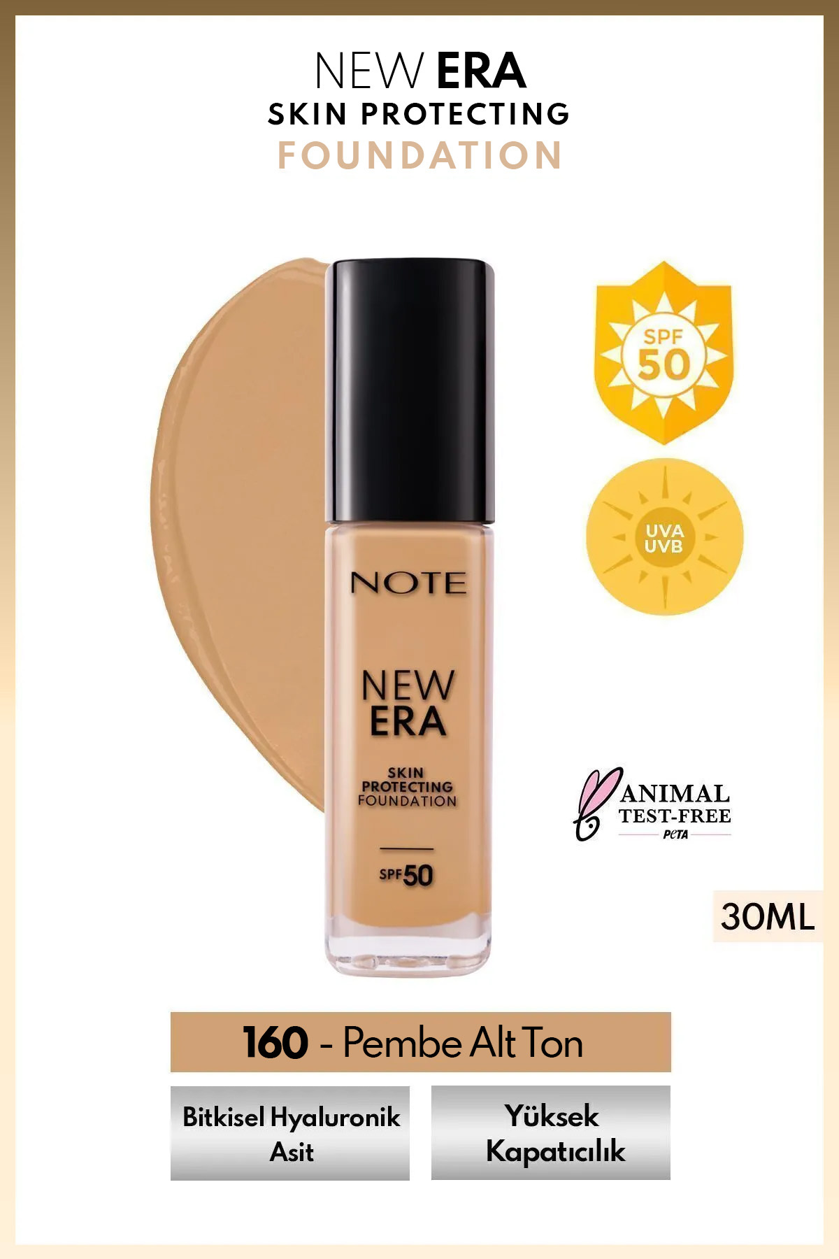 NOTE Fondöten New Era 160 Fondöten - 160 Warm Almond