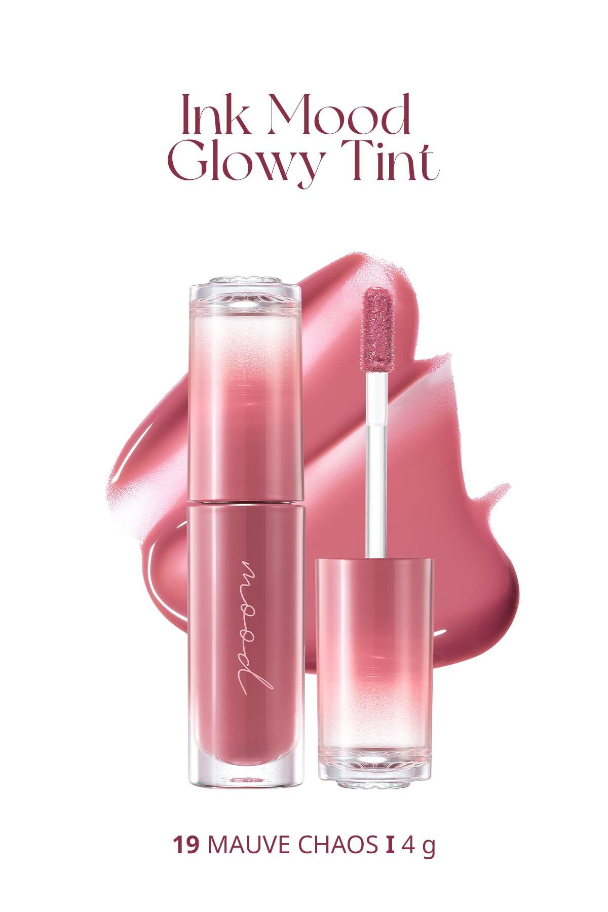 PERIPERA Kalıcı, Pigmentli, Parlak Bitişli Tint PERIPERA Ink Mood Glowy Tint 19 Mauve Chaos (Honey K-Ookie)
