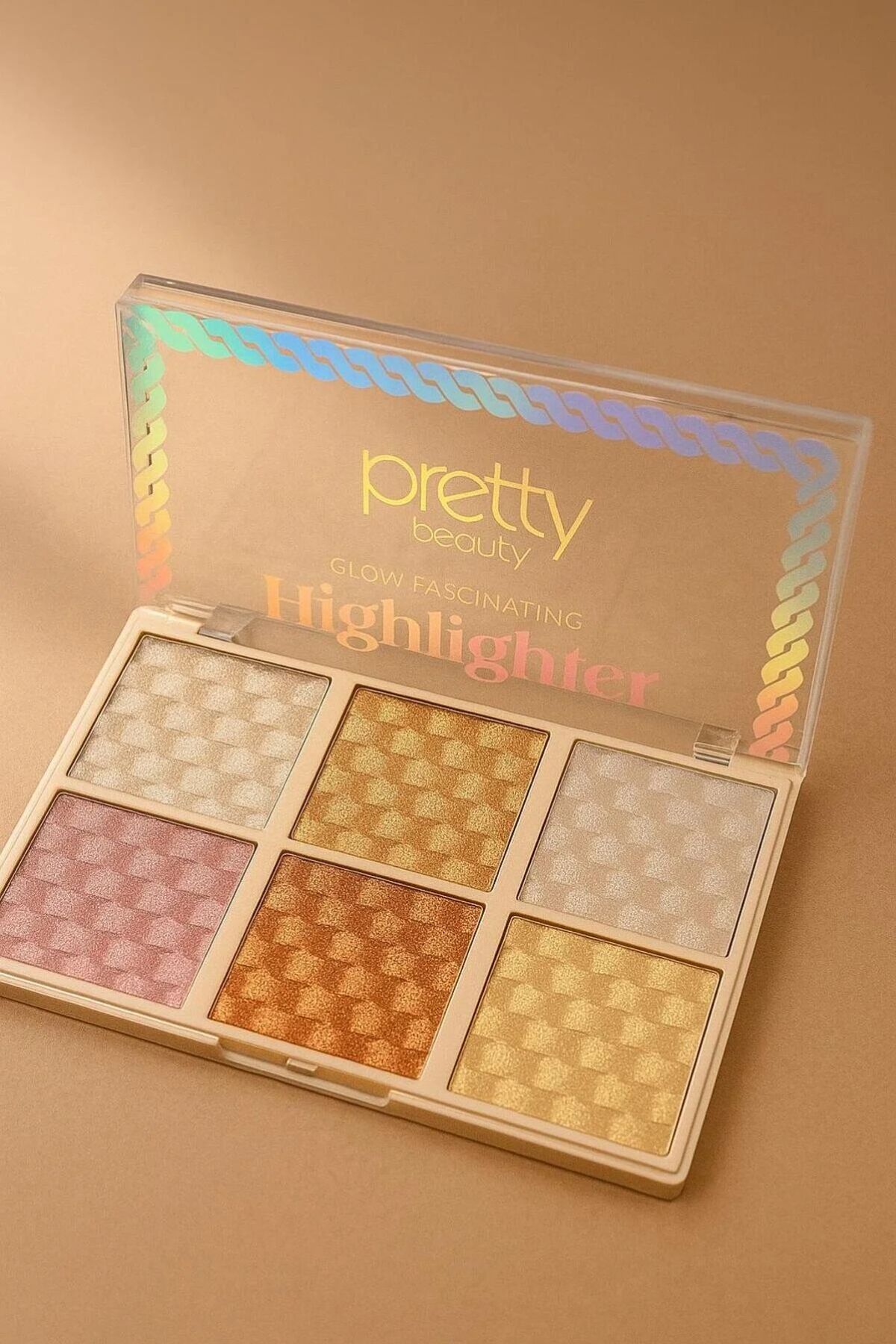BSR SHOWROOM Highlighter Palet, Işıltılı, 6 Renk