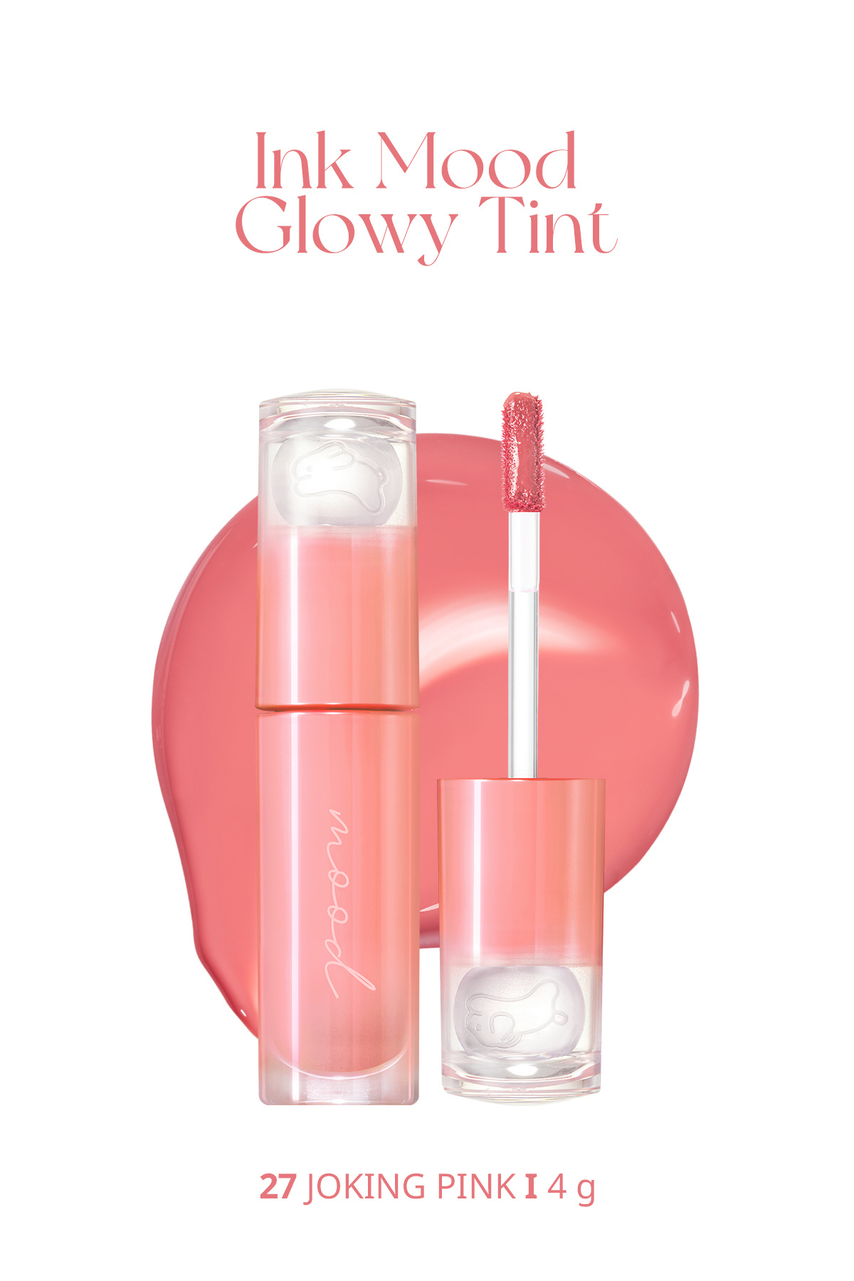 PERIPERA Kalıcı, Pigmentli, Parlak Bitişli Tint PERIPERA Ink Mood Glowy Tint 27 Joking Pink (Tteok Recipe)