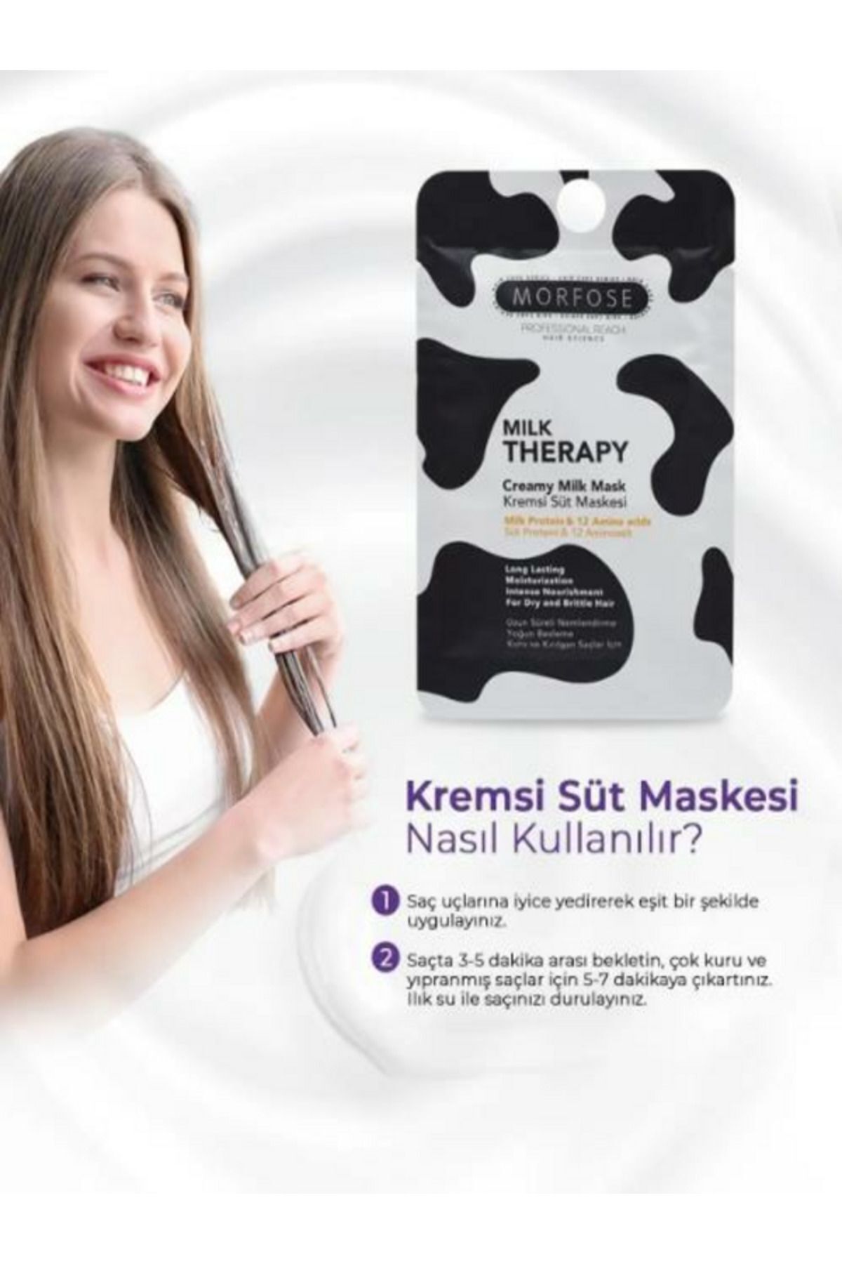 Morfose SAÇ MASKESİ 25ML POŞET MİLK THERAPY