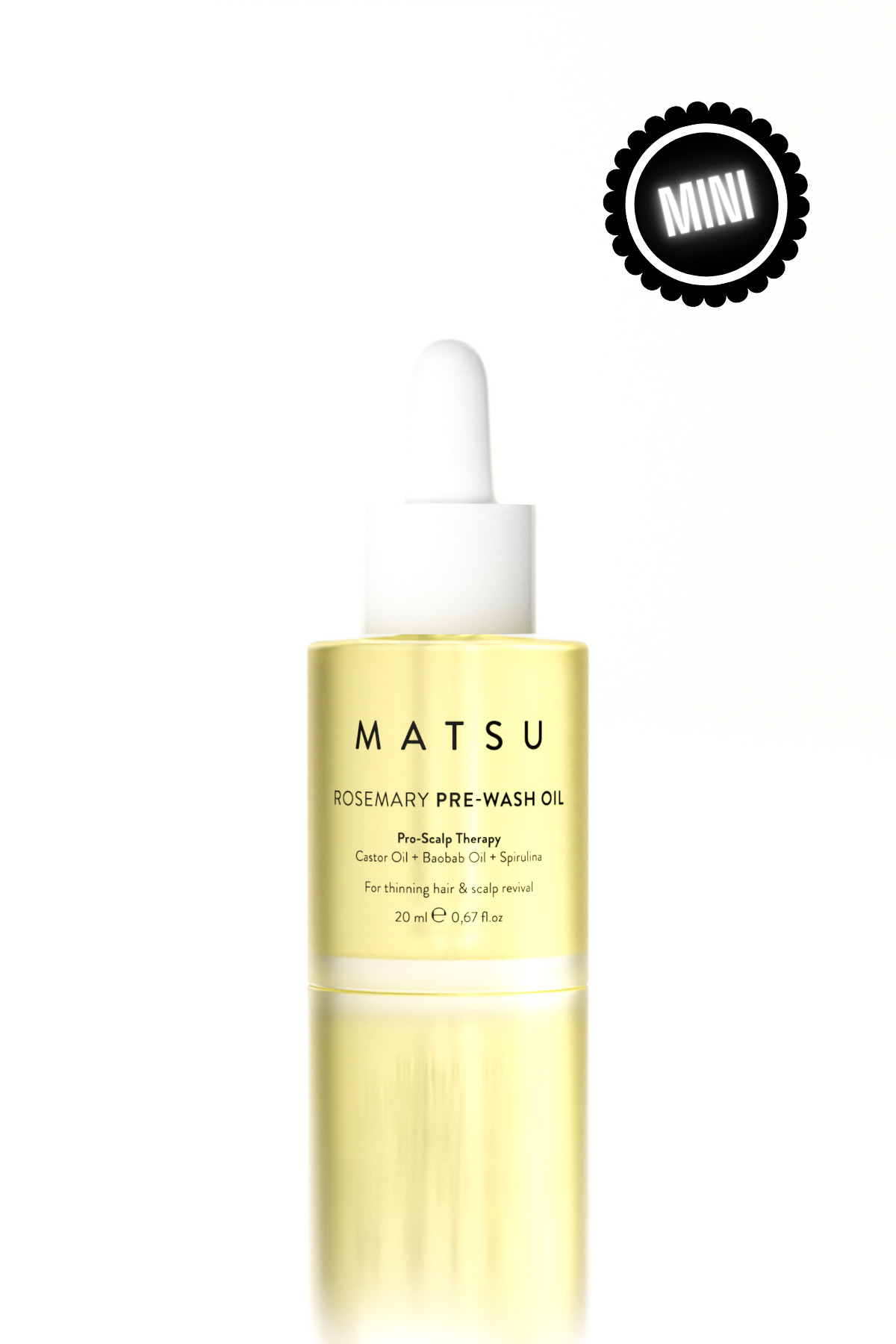 MATSU Scalpify Biberiyeli Pre-Wash Yağ 20 ml | Saç Derisi Bakımı & Nem Desteği Seyahat Boy