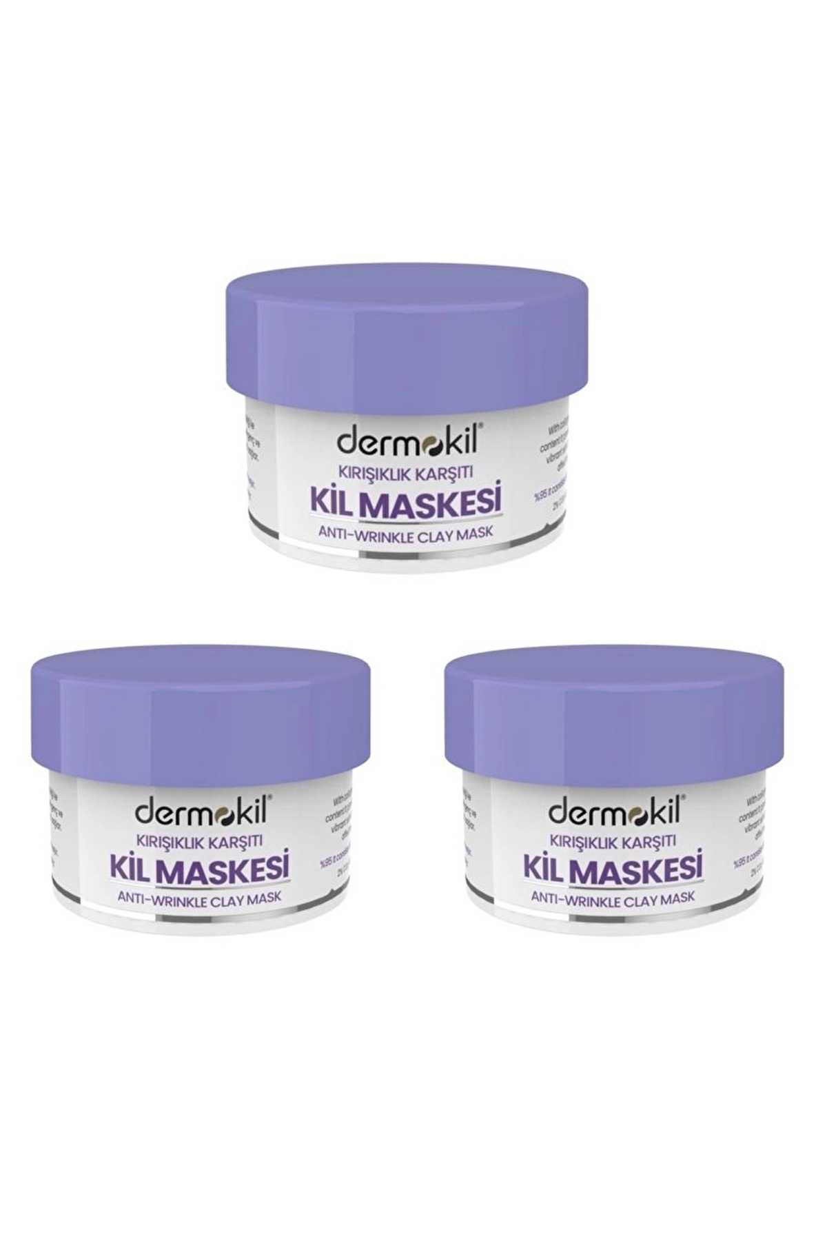 Dermokil Kırışıklık Karşıtı Kil Maskesi 3x50 ml
