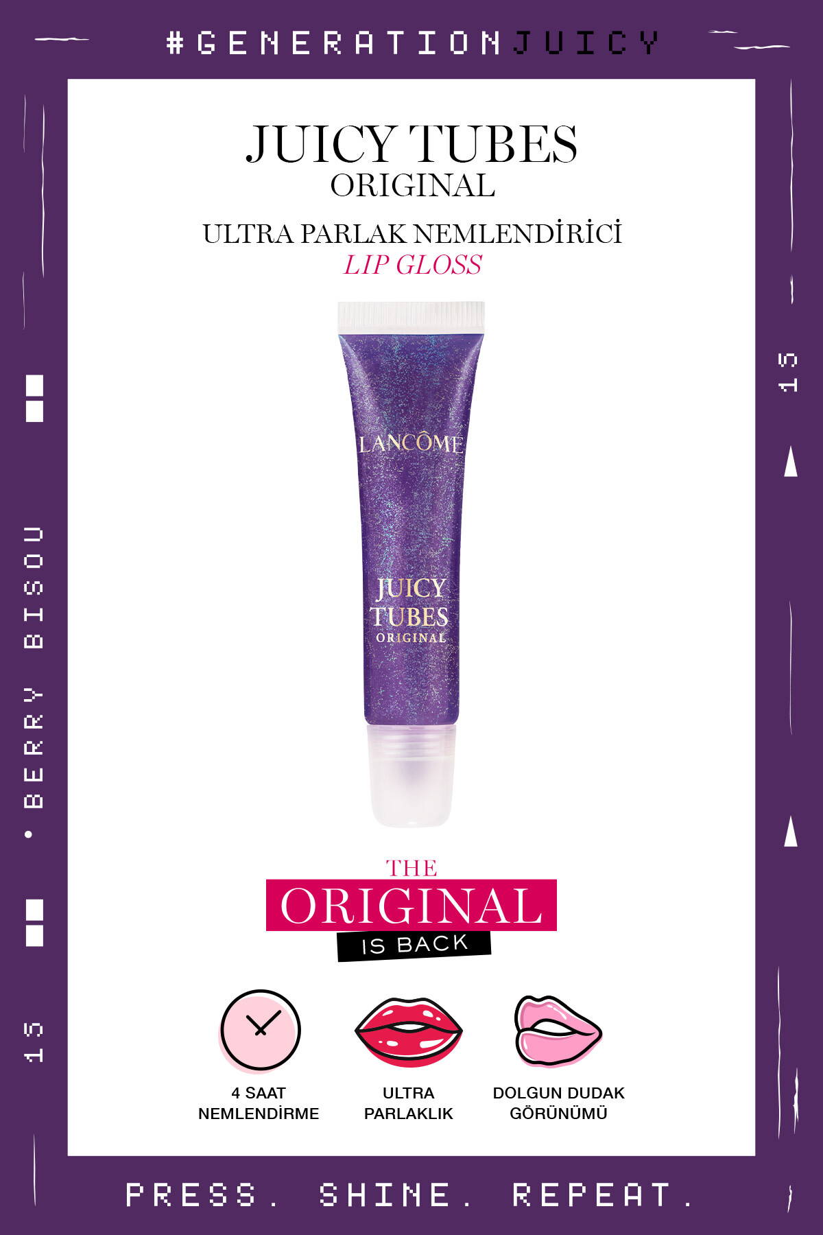 Lancome Juicy Dudak Parlatıcısı 15 Berry Bisou 3614274789294