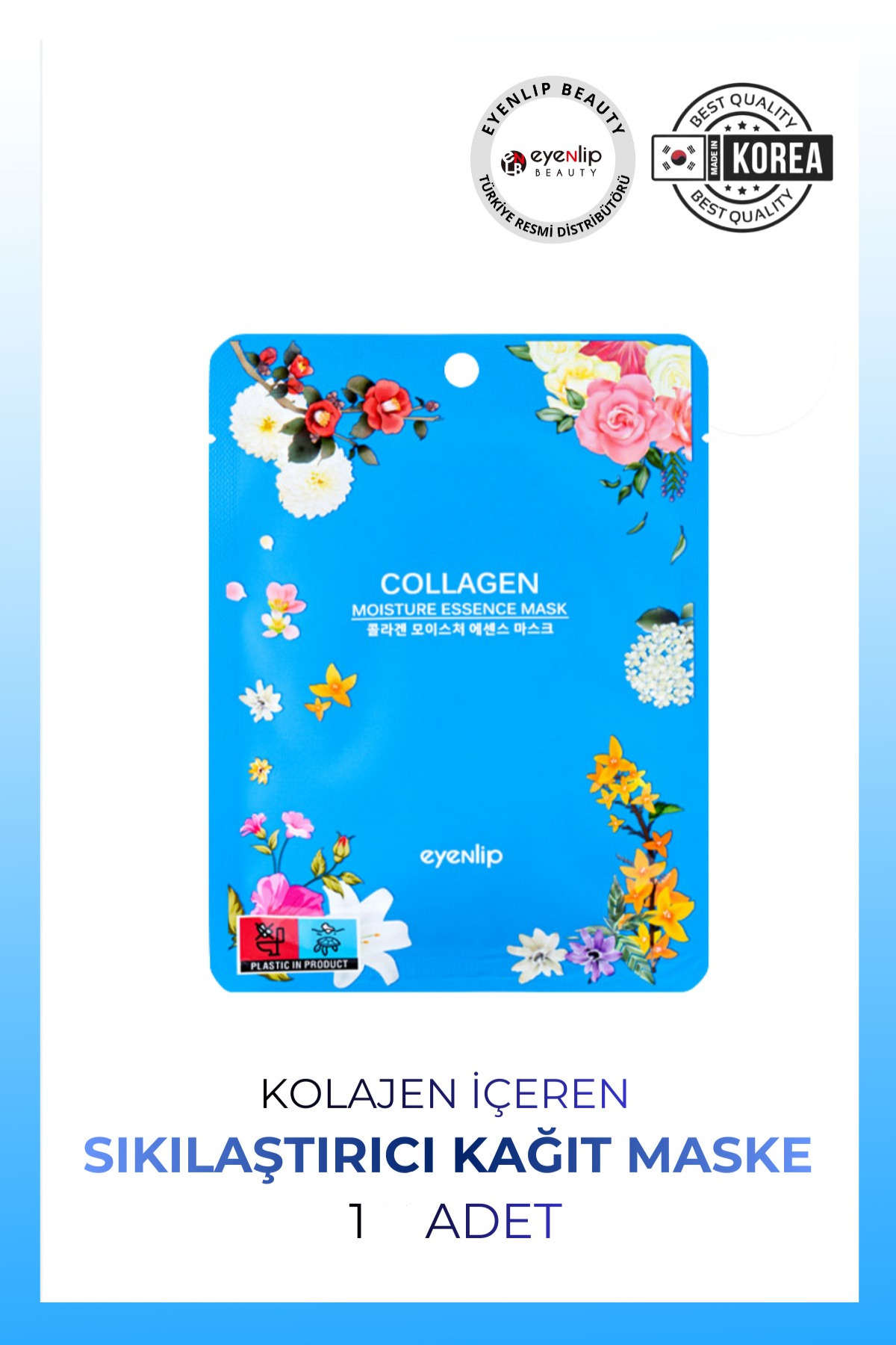 Eyenlip Beauty Kolajen İçeren Kağıt Maske