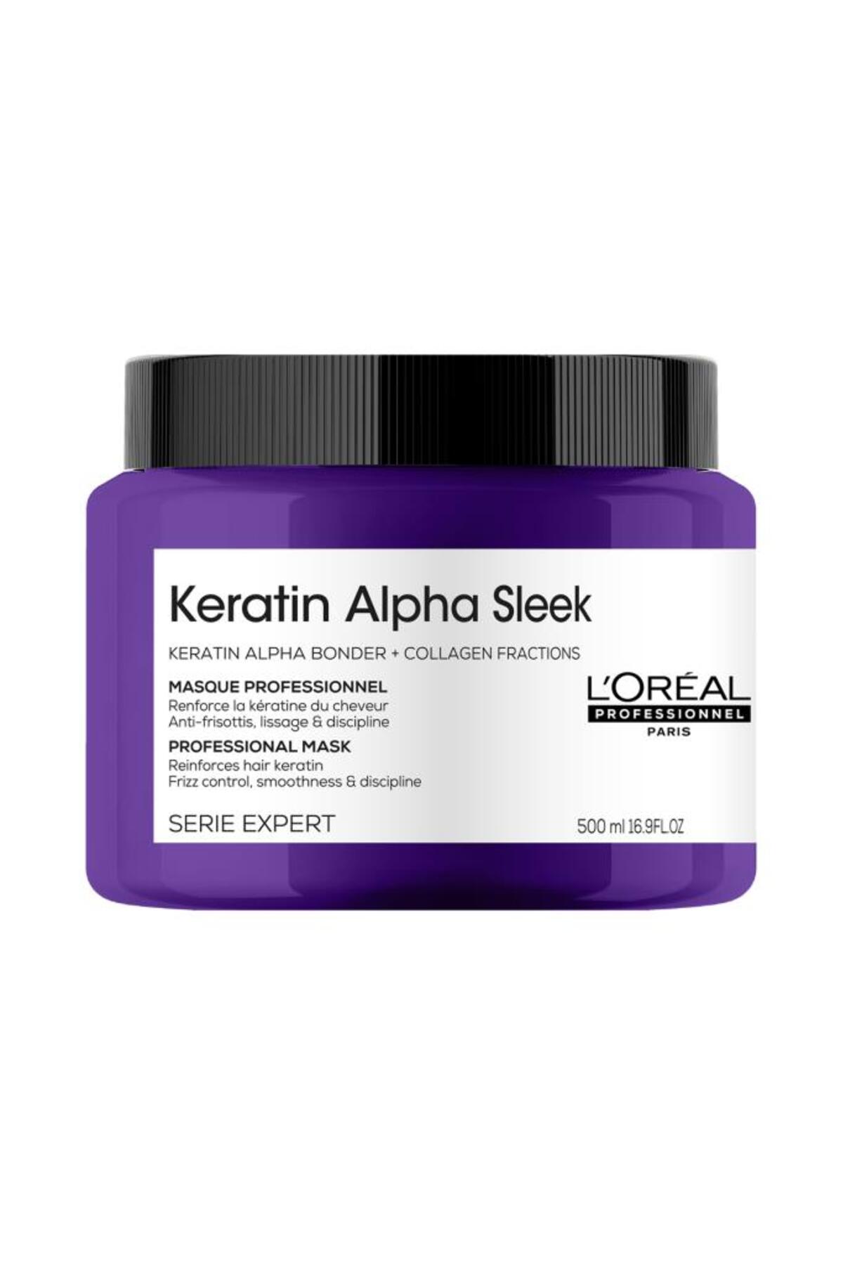 L'oreal Professionnel Loreal Professionnel Keratin Alpha Sleek Saç Bakım Maske 500 ml