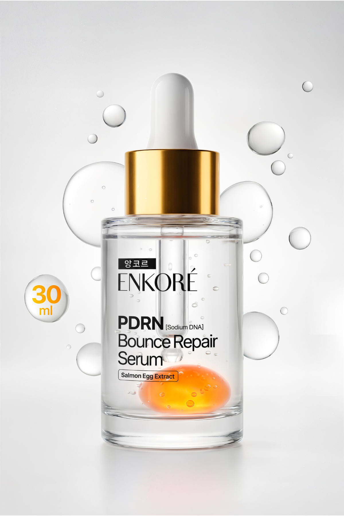 Enkore PDRN Bounce Repair Serum 30 mL - Cildi Gençleştirme ve Yenileme Etkili Somon DNA Cilt Serumu