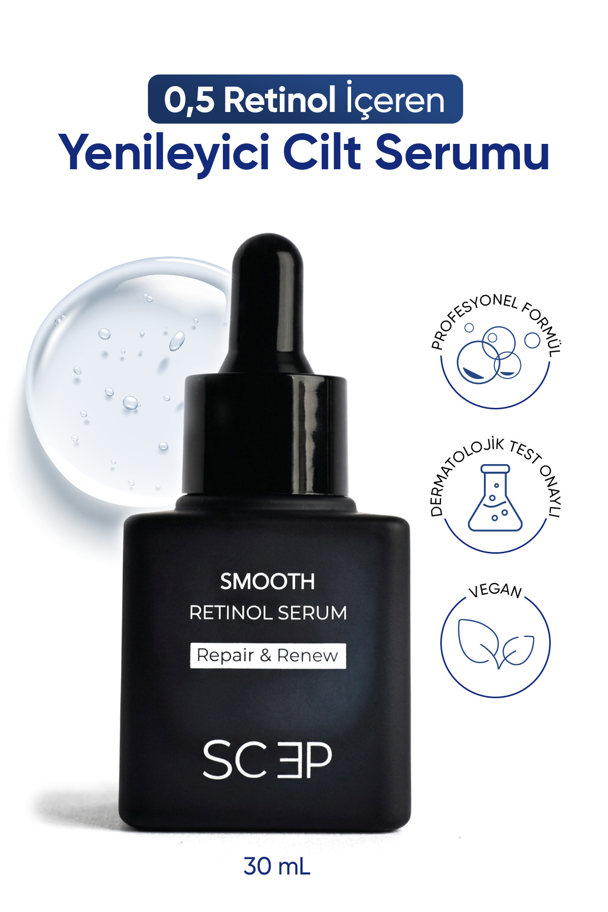 SCEP Smooth Retinol Serum | Lipozomal Retinol Serum 30 ml