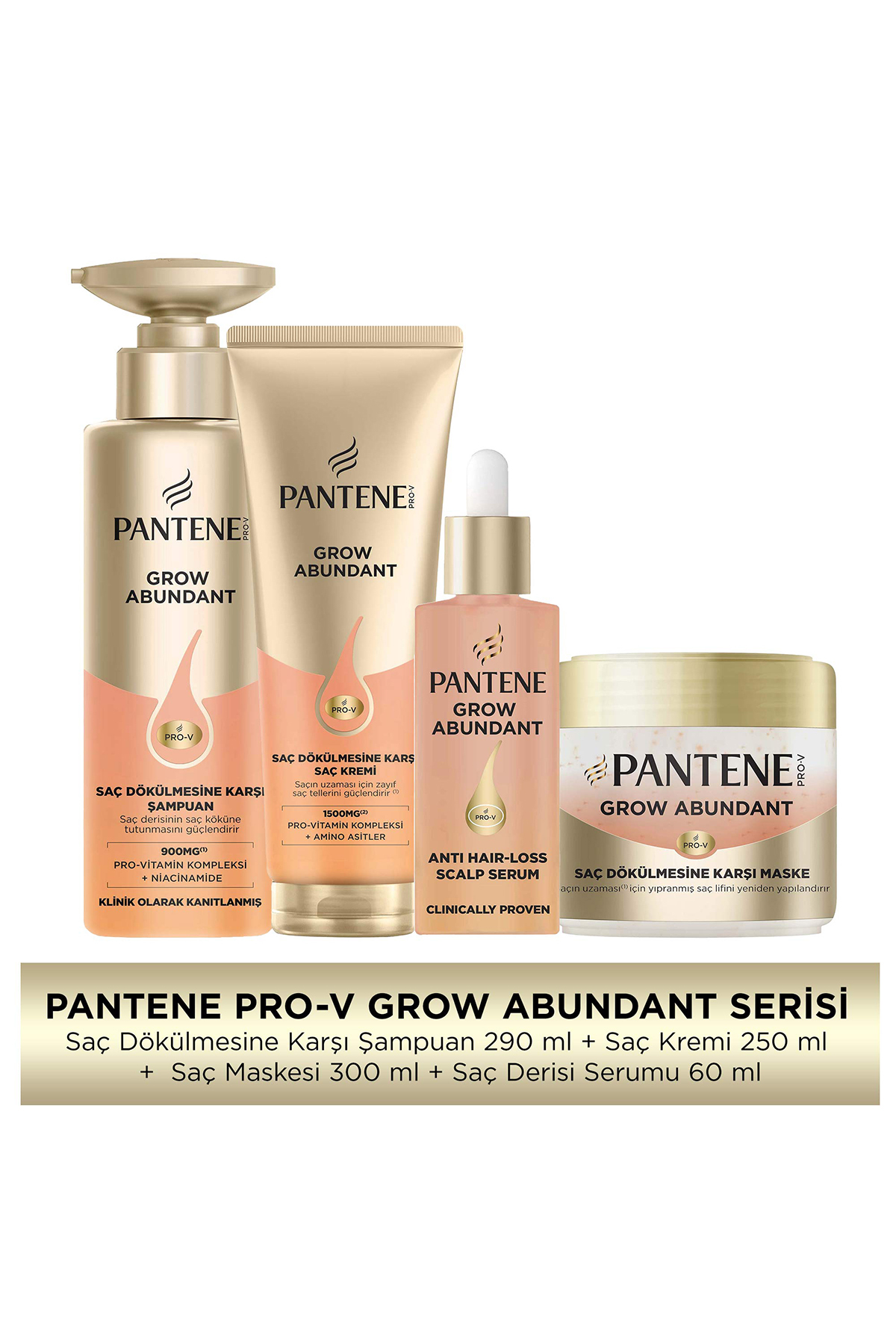 Pantene Grow Abundant Saç Dökülmesine Karşı Bakım Seti