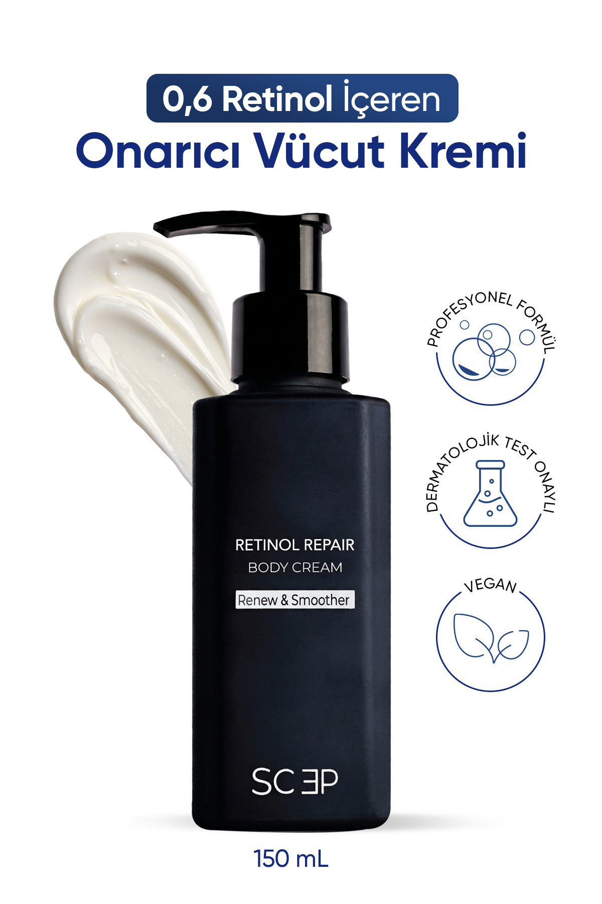 SCEP Retinol Repair Body Cream | %0.6 Onarıcı Retinol Vücut Kremi 150 ml