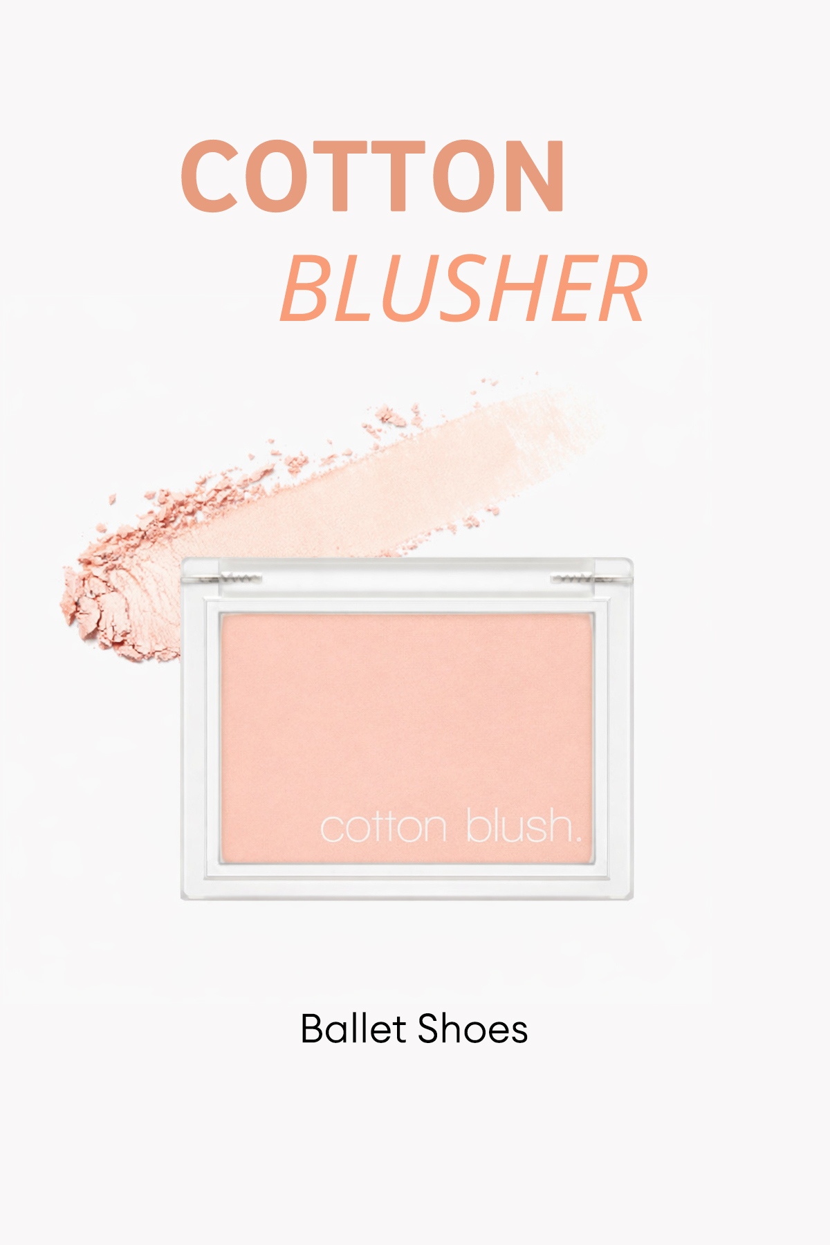 Missha Kalıcı, Ciltle Bütünleşen, Kadife Dokulu Topaklanmayan Allık Cotton Blusher (Ballet Shoes)