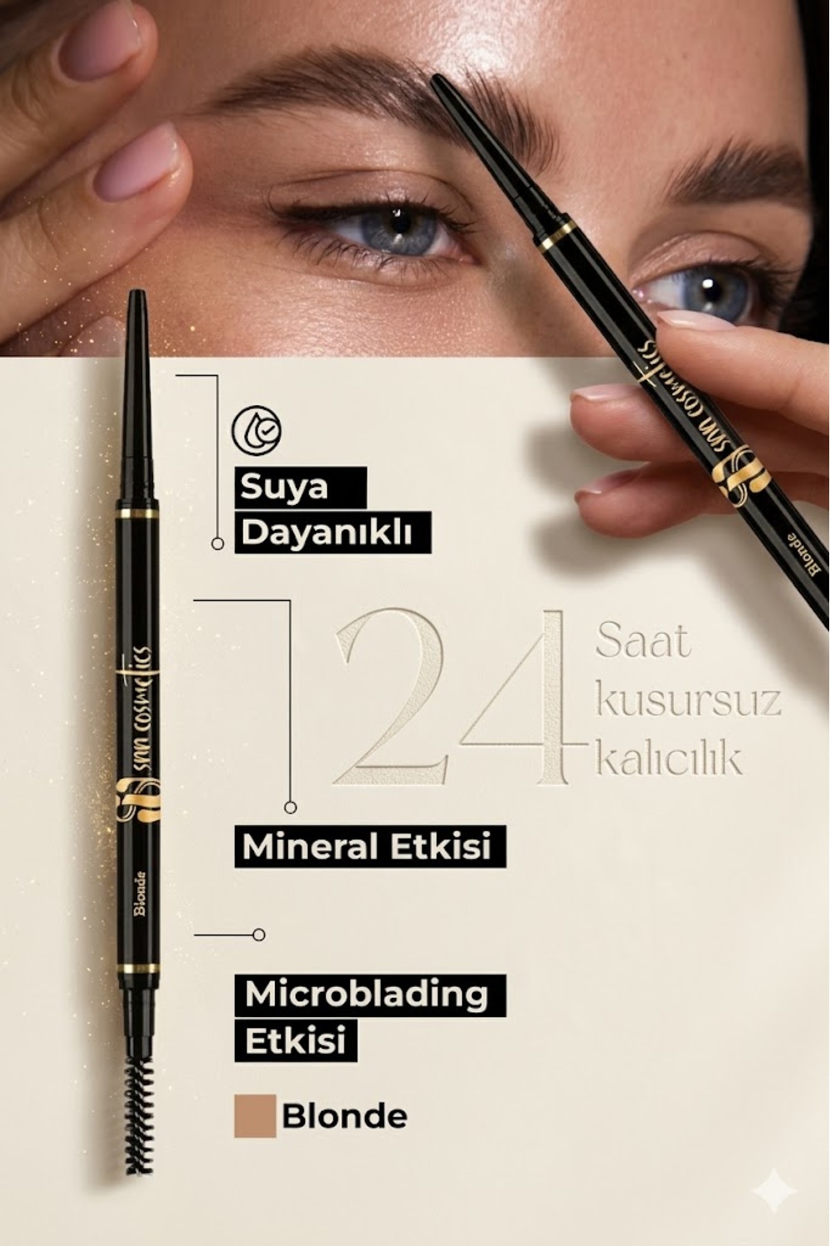 SNNCOSMETICS Noir Gun Kaş Kalemi Blonde