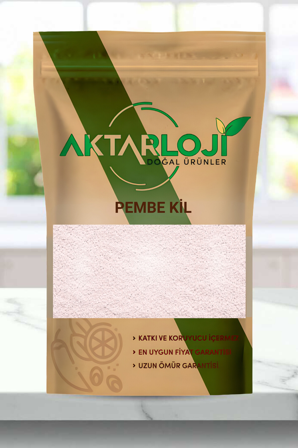 aktarloji 1 Kg Toz Pembe Kil – Doğal Cilt, Yüz ve Saç Maskesi / Pink Clay Mask