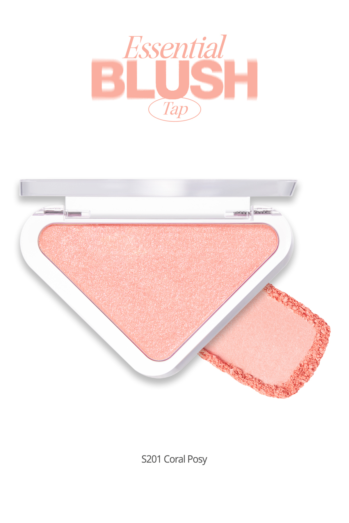 CLIO Katmanlanabilir Yumuşak Dokulu Işıltılı Bitiş Sunan Allık Essential Blush Tap (S201 Coral Posy)