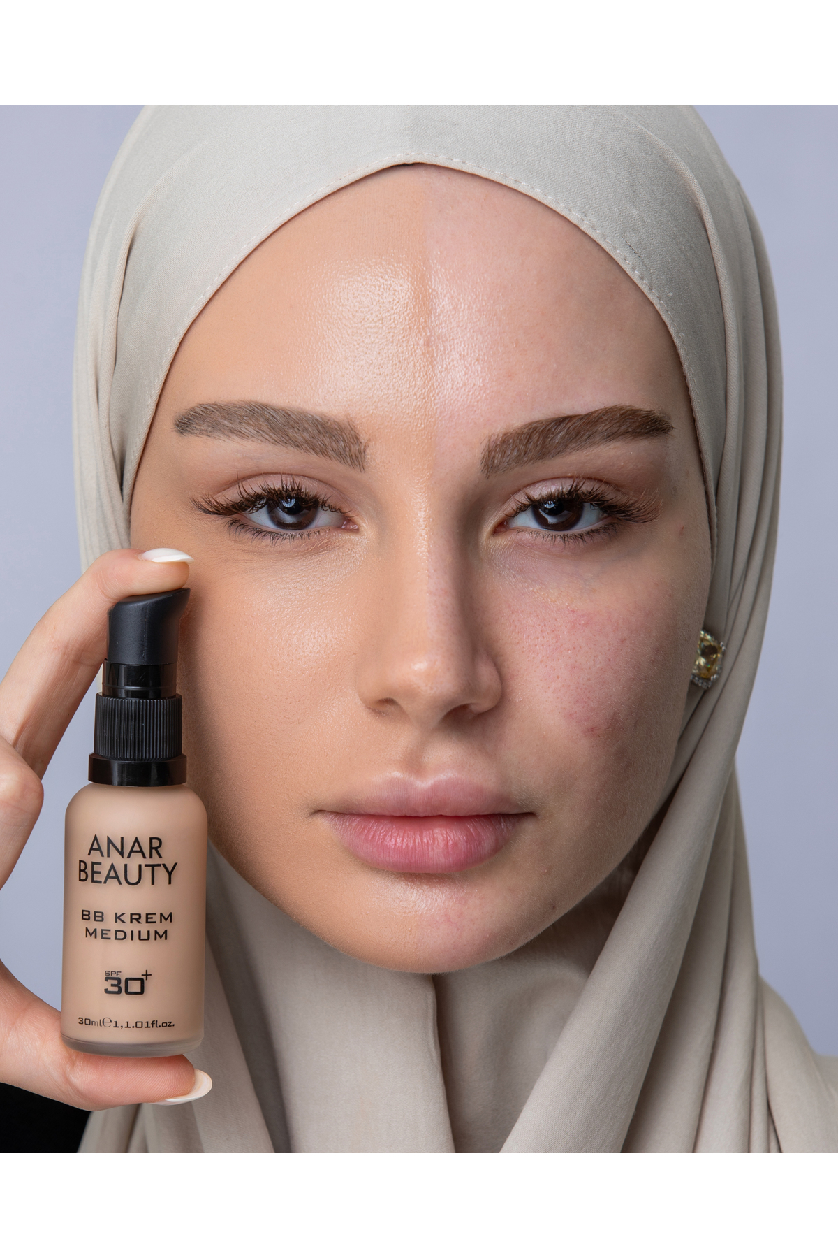 Anar Beauty BB Krem (Medium) BB Krem Güneş Koruyuculu Kapatıcılığı Yüksek -30ml