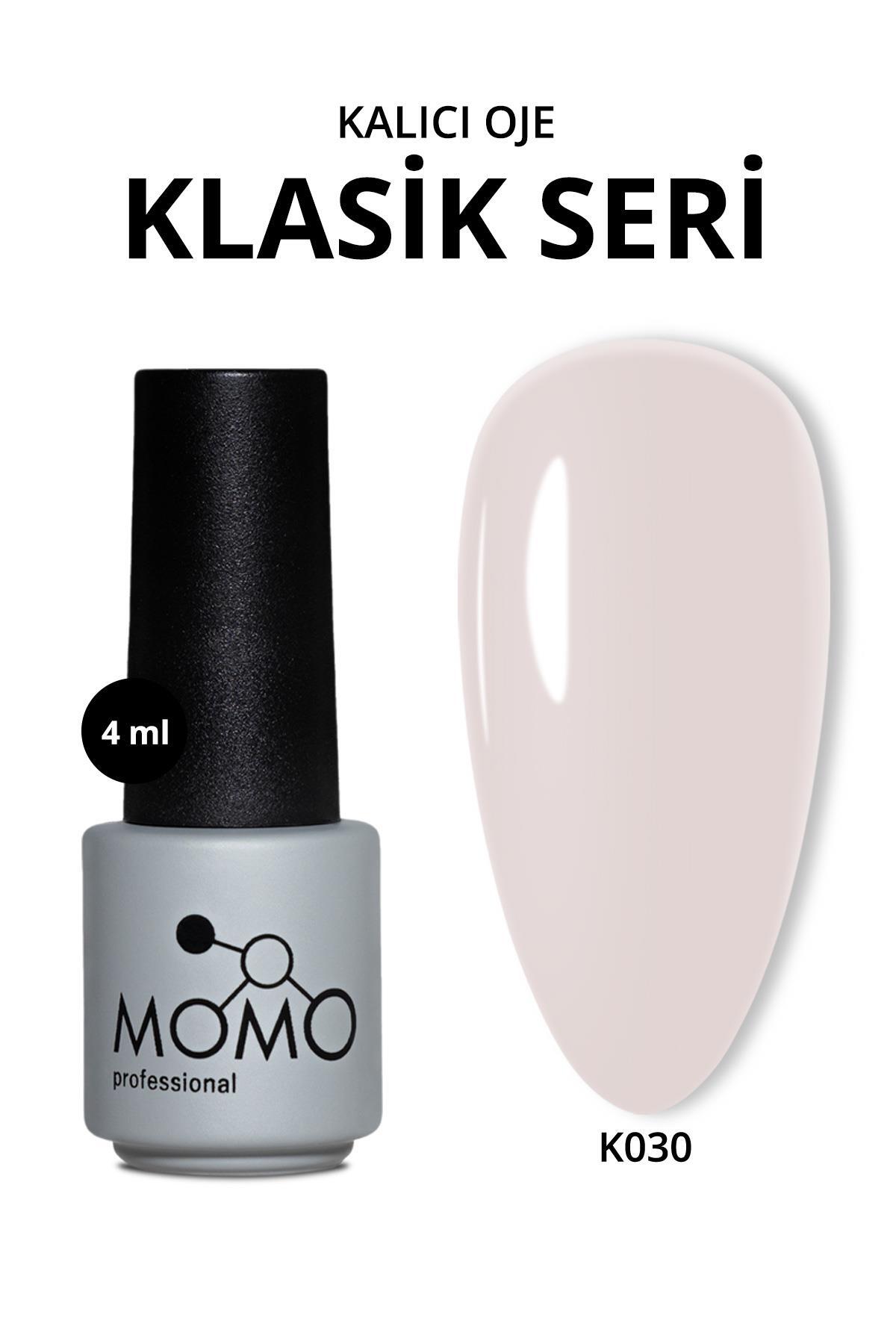 MOMO professional Kalıcı Oje K030, Beyaz Vizon, 4 ml