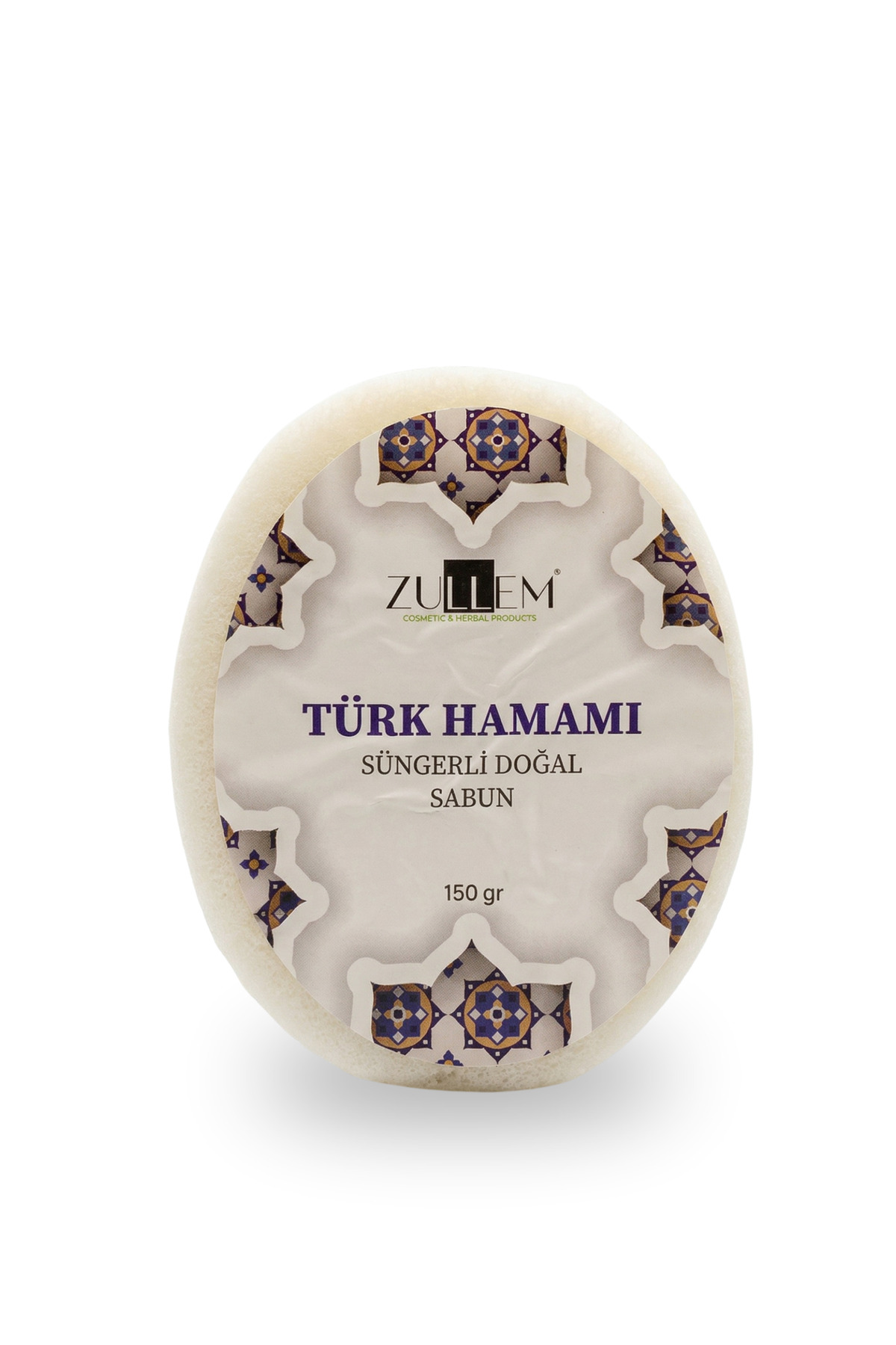 ZULLEM - TÜRK HAMAMI SÜNGERLİ DOĞAL SABUN 150 GR 1 ADET