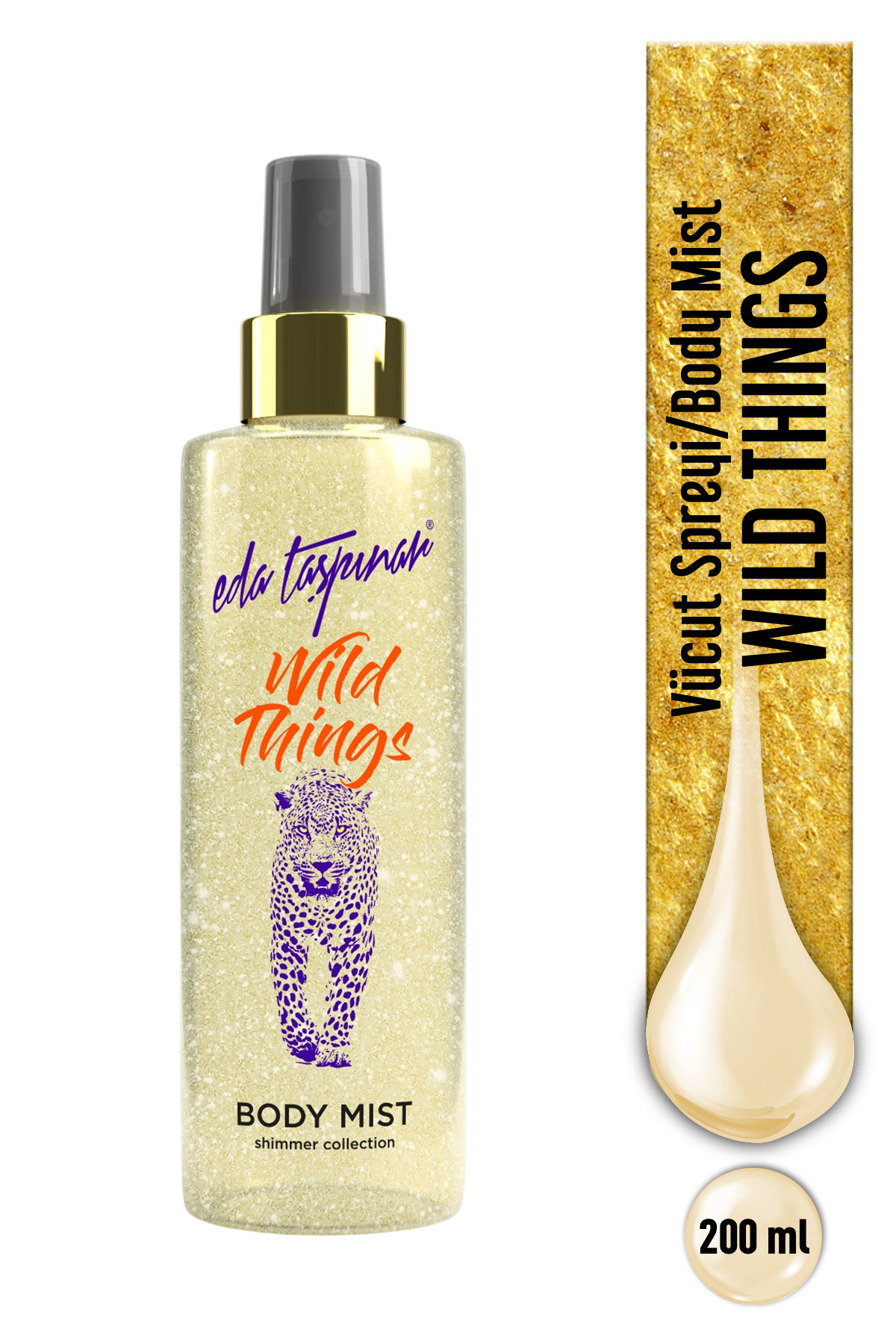 Eda Taşpınar Wild Things Simli Body Mist – Işıltılı Görünüm & Çekici Koku 200 ml