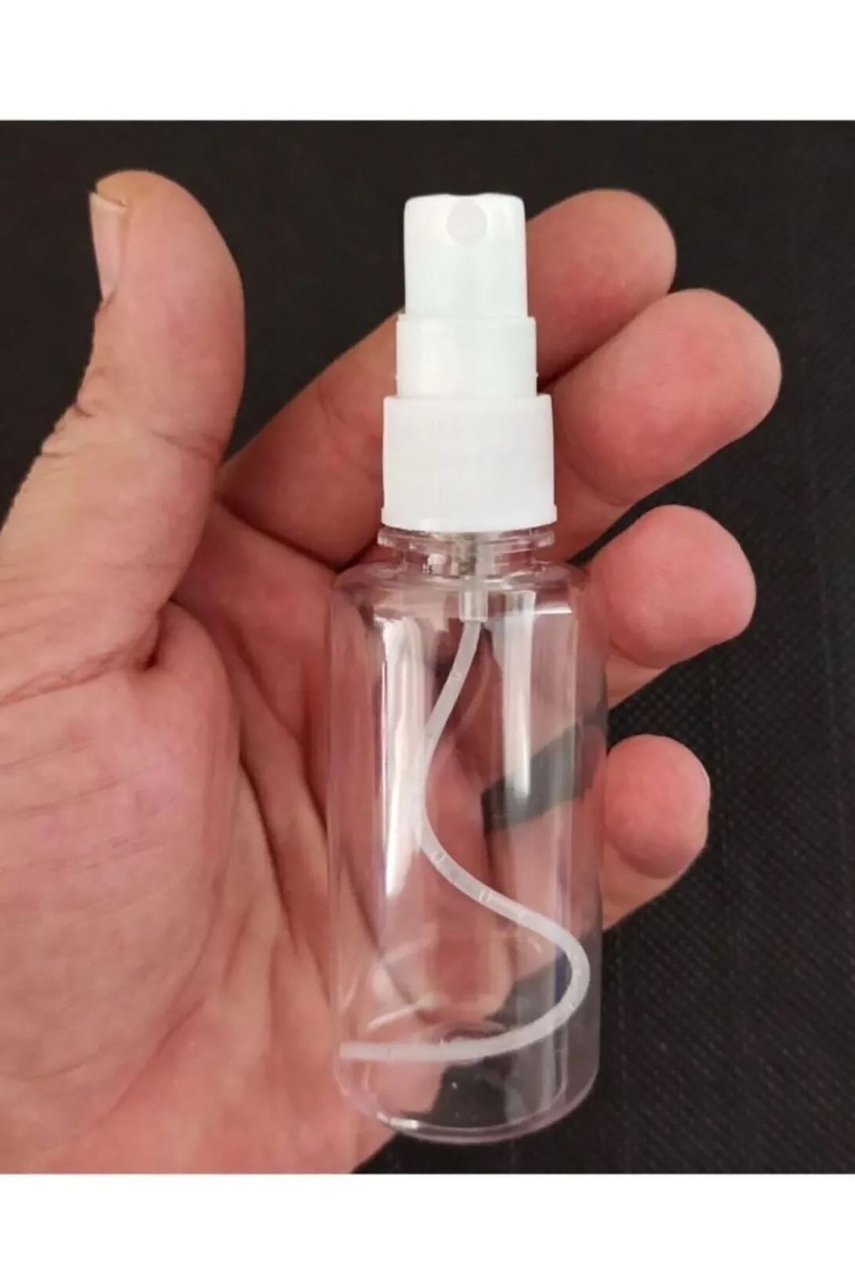 35 Adet Boş Şişe Spreyli Kolonya Şişesi Doldurulabilir Cep Plastik Parfüm Şişesi 50 Ml