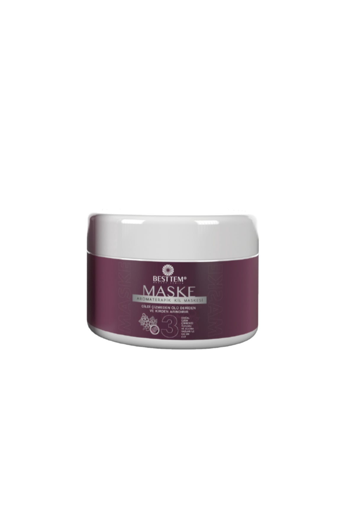 BESTTEM Aromaterapik Kil Maskesi (Kuru ve Hassas Ciltler İçin) – Mineral Detoks ve Onarıcı Bakım - 150 gr