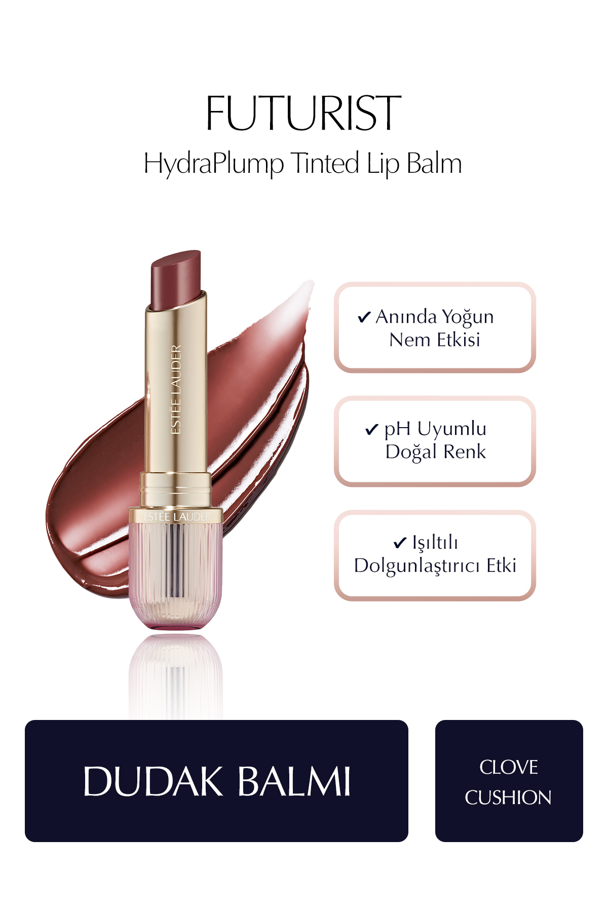 Estee Lauder Futurist HydraPlump Tinted Lip Balm - Renk: Clove Cushion