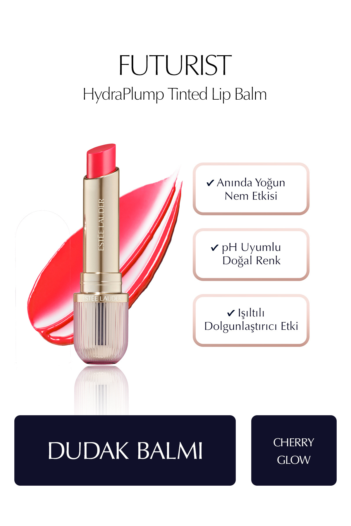 Estee Lauder Futurist HydraPlump Tinted Lip Balm - Renk: Cherry Glow