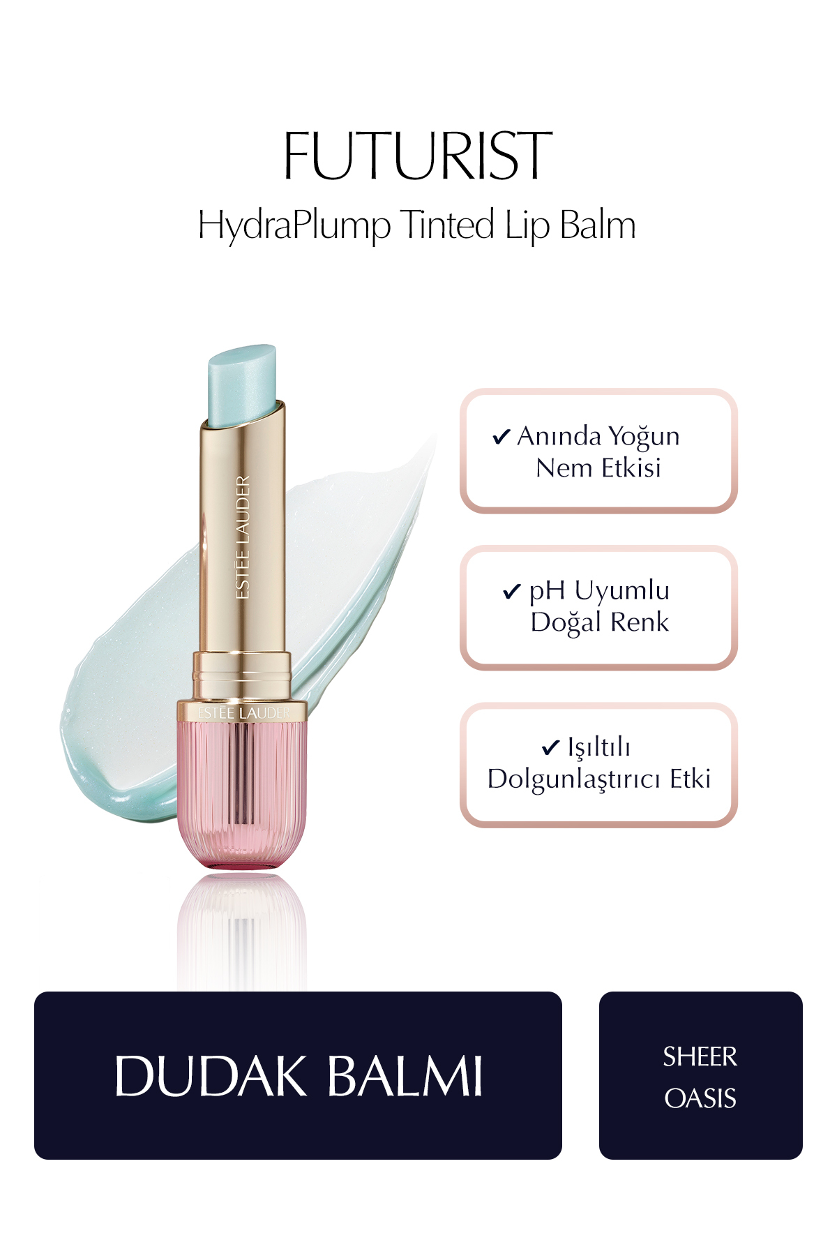 Estee Lauder Futurist HydraPlump Tinted Lip Balm - Renk: Sheer Oasis