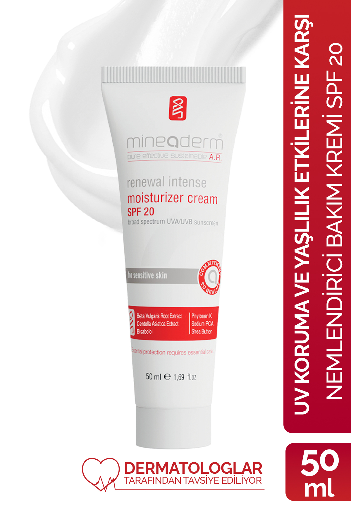 mineaderm Nemlendirici Bakım Kremi - Renewal Intense Moisturizer Spf 20 50 Ml 8680525350846