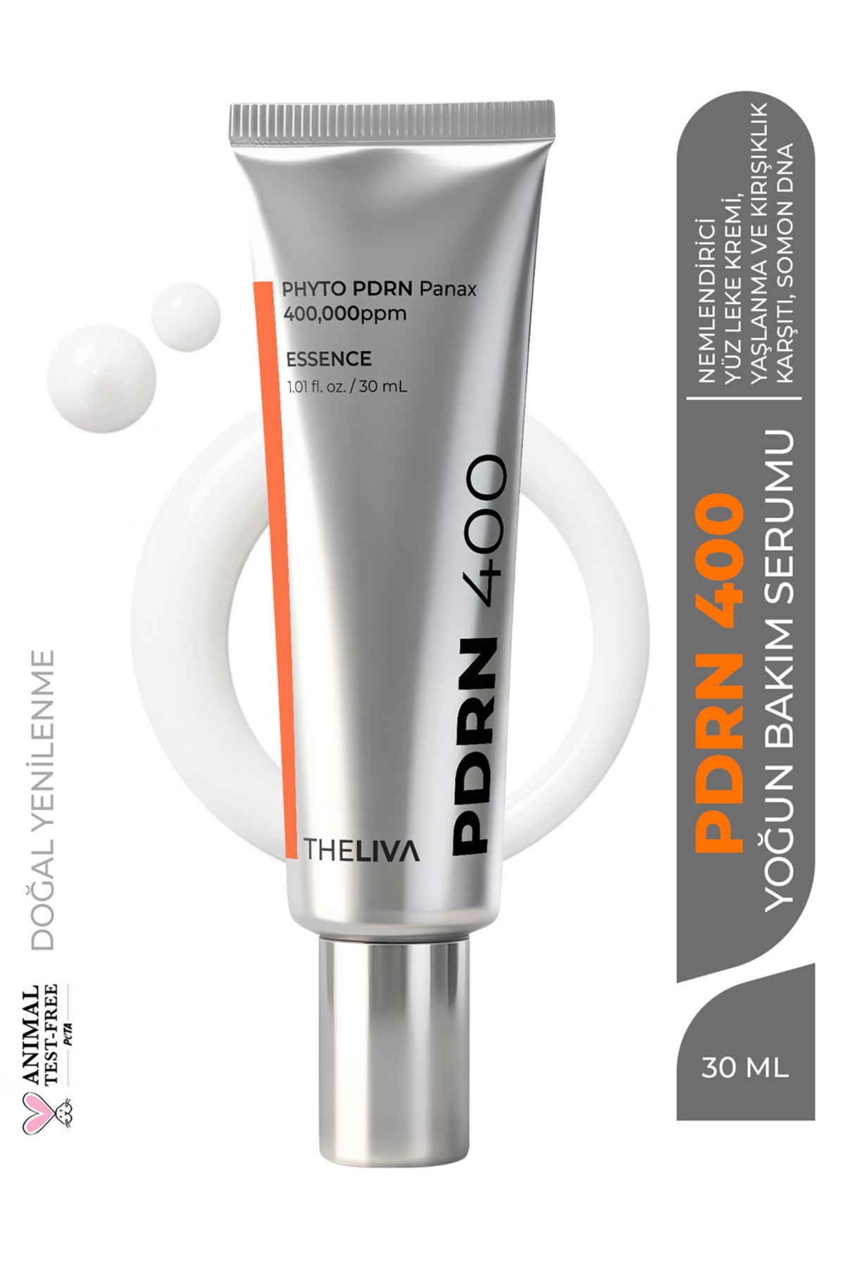 The Liva PDRN Aydınlıtıcı Nemlendirici Yüz Leke Kremi, yaşlanma ve kırışıklık karşıtı, Somon dna 30ml