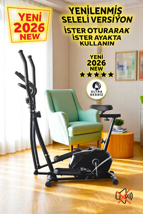 VoitV-fit By SELELİ Manyetik Eliptik Bisiklet (SESSİZ ÇALIŞIR, ELDEN NABIZ ÖLÇER)