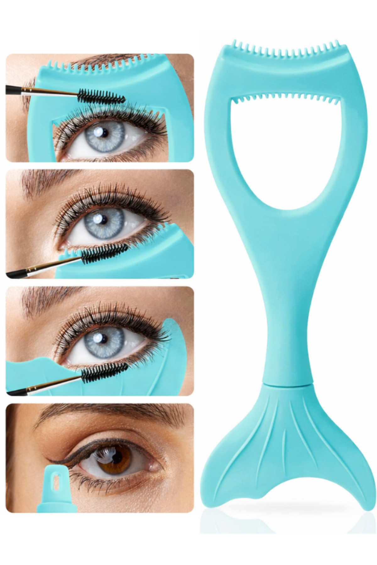 SheMask Kirpik Kıvırıcı Eyeliner Çekme Aparatı Kirpik Ayırıcı Seti Profesyonel Göz Makyaj Maskara Şablonu
