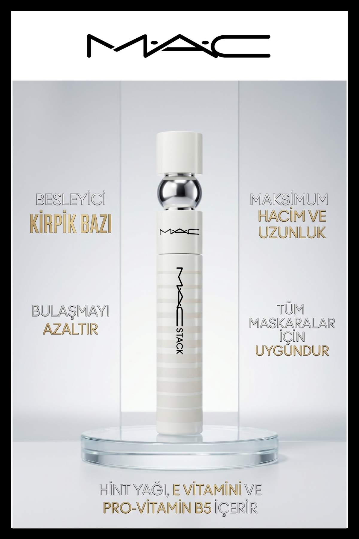 M.A.C Kirpik Bazı Maskara Öncesi Hacim Uzunluk Kaldırma Etkili Primer