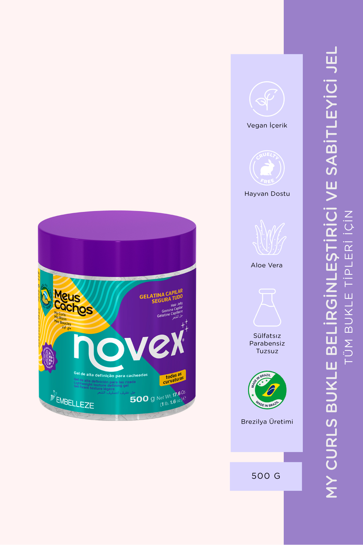 NOVEX My Curls - Bukle Belirginleştirici Ve Sabitleyici Jel 500ml