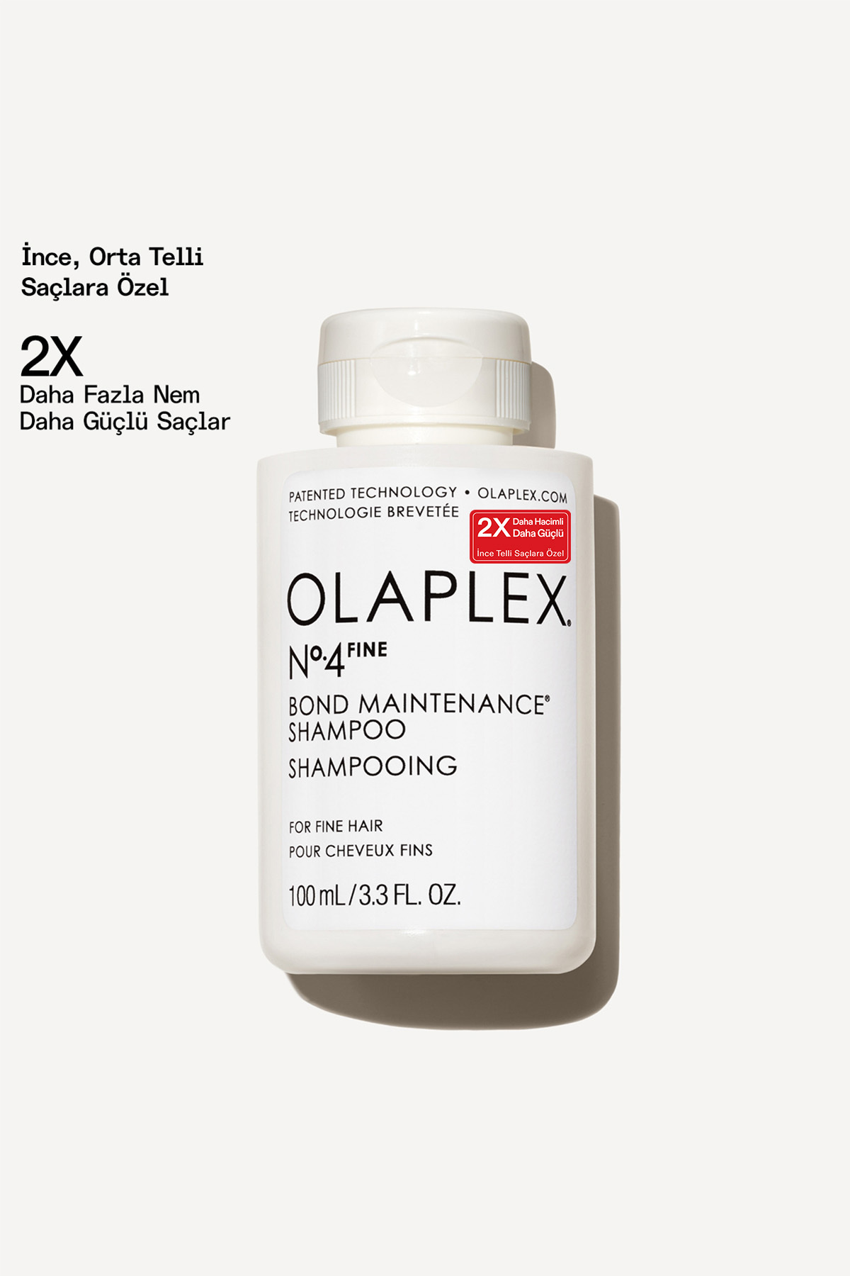 Olaplex No.4 Fine Bond Maintenance Shampoo - İnce Telli Saçlar İçin Bağ Güçlendirici Bakım Şampuanı - 100 ML