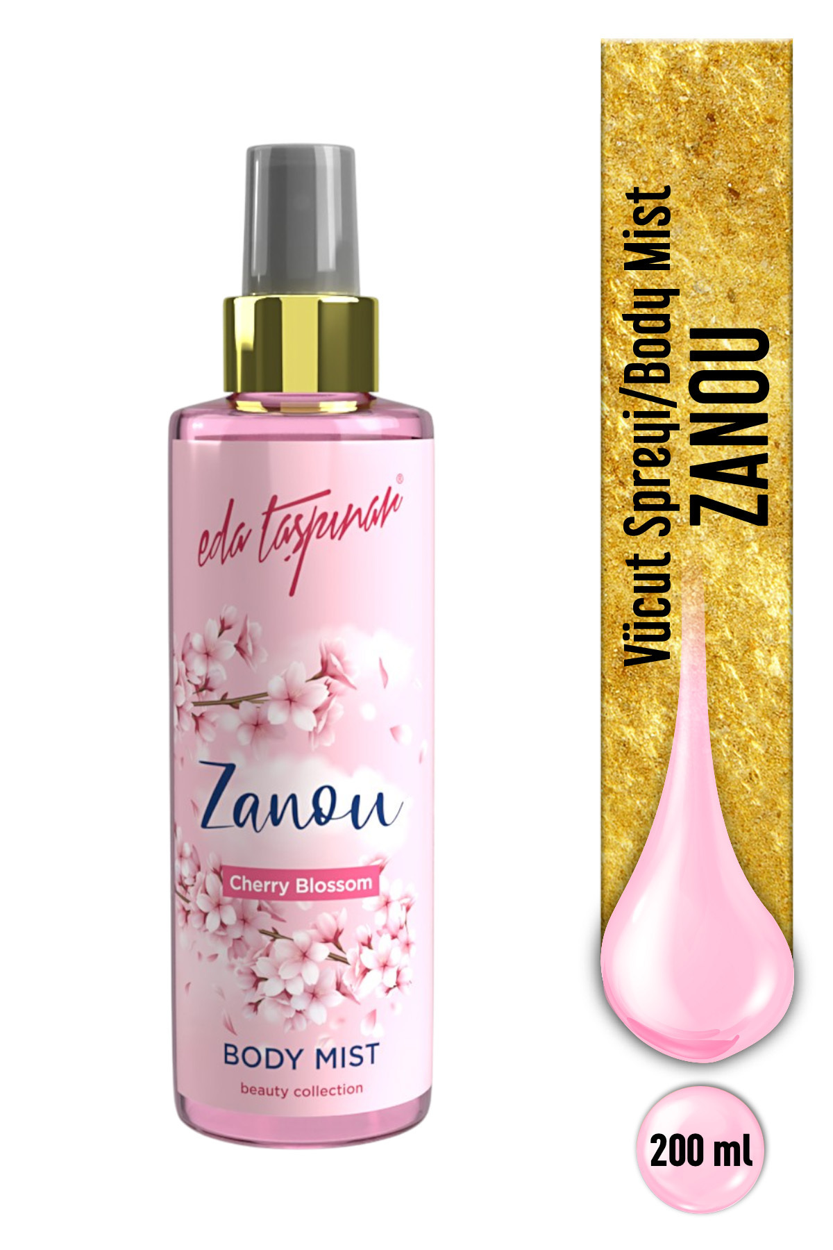 Eda Taşpınar Zanou Cherry Blossom Body Mist –Sakura & Çiçeksi & Ferah Koku 200 ml