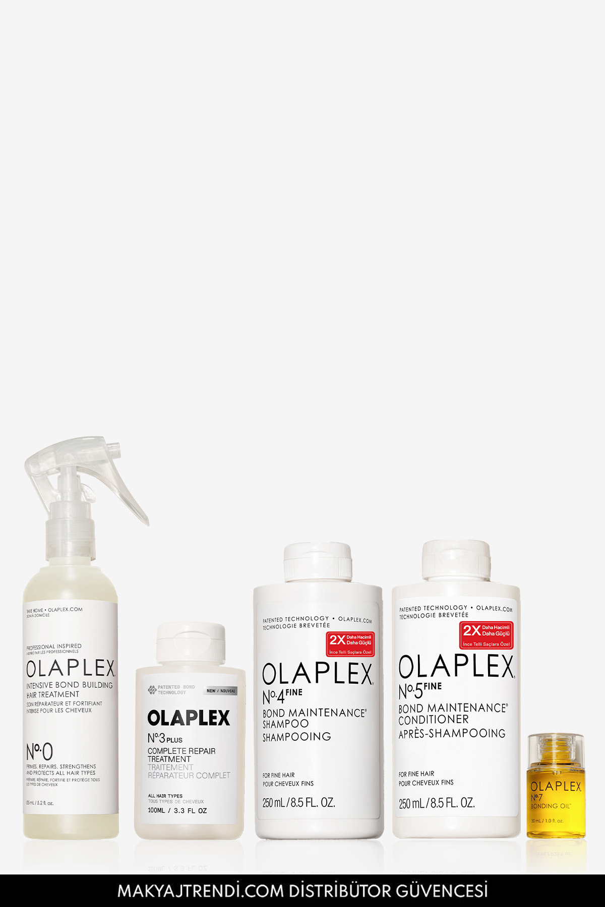 Olaplex laplex Complete Bond Repair for Fine Hair Care Set - İnce Telli Saçlar İçin Bağ Güçlendiren Bakım Se