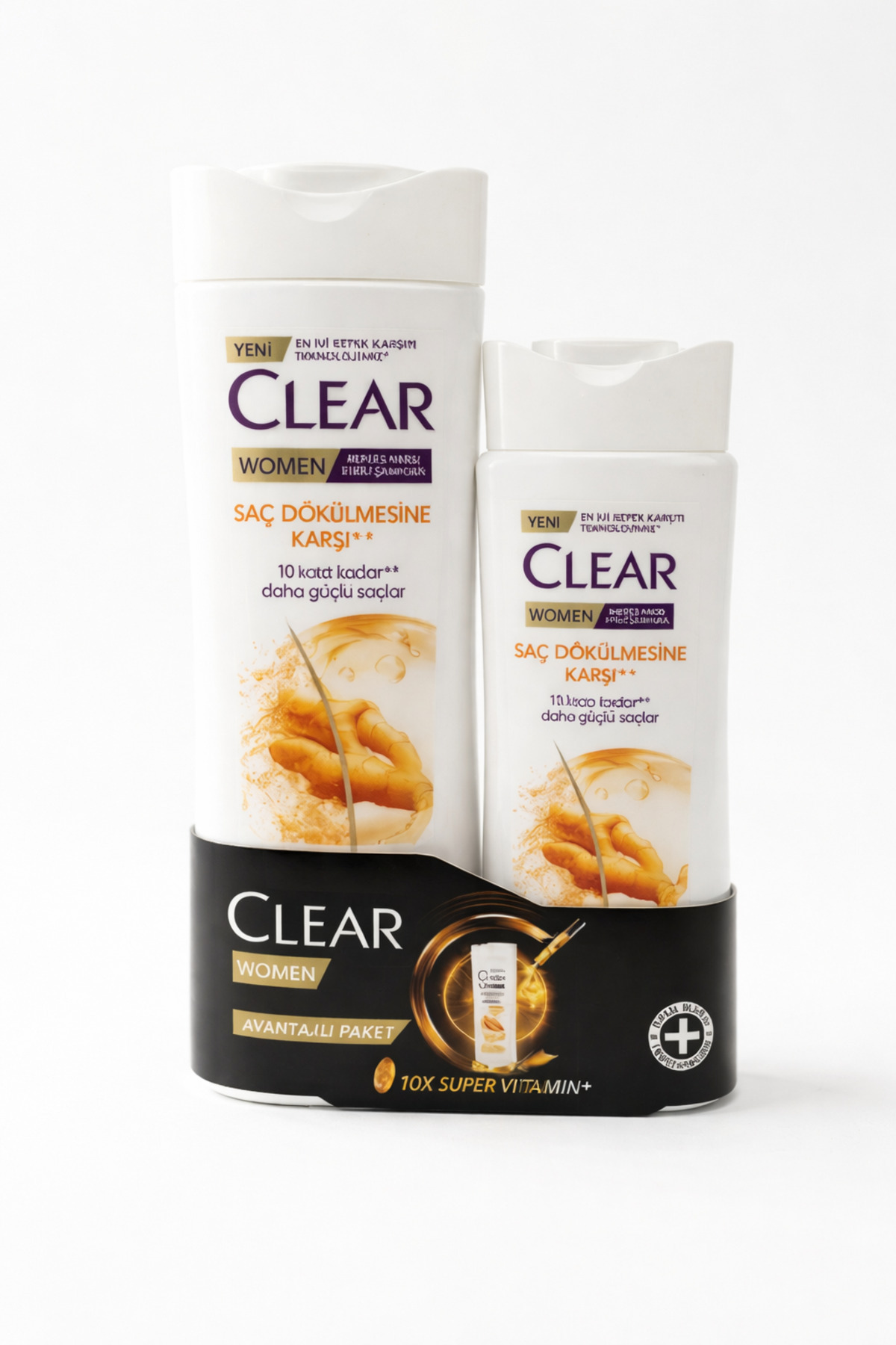 Clear Women Kepeğe Karşı Etkili Şampuan Zencefil Özü 350 ml + 180 ml