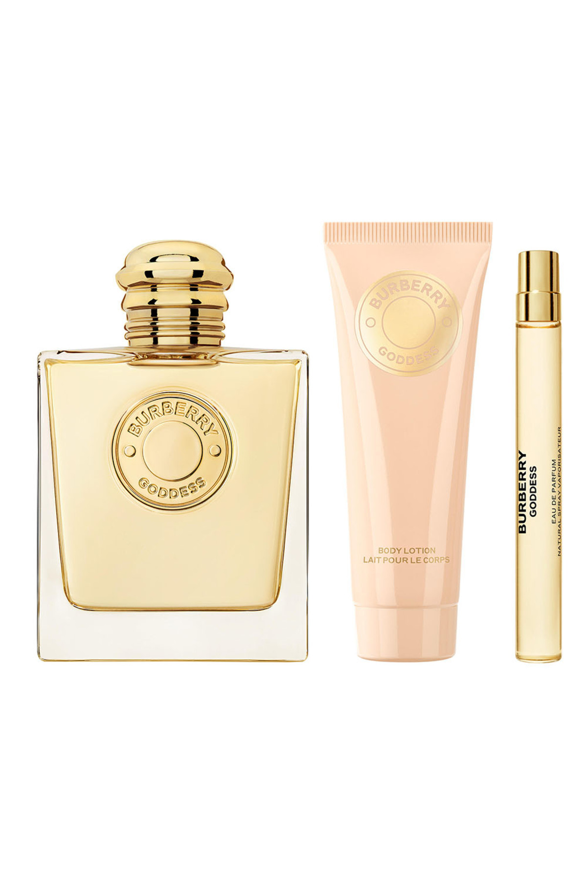 BURBERRY Goddess EDP 100 ml Parfüm + 75 ml Vücut Losyonu + EDP 10 ml Seyehat Boy Parfüm Set