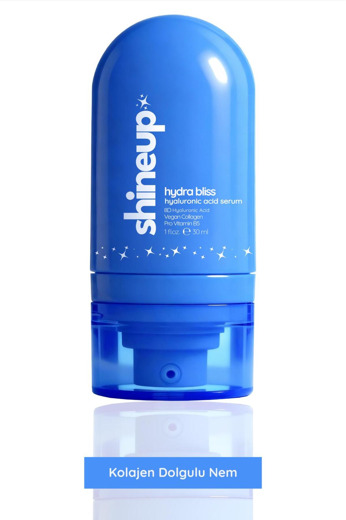 shineup Hydra Bliss 8D Hyaluronik Asit Serum 30 ml Yoğun Nemlendirici Dolgunlaştırıcı Yenileyici Cilt Serumu