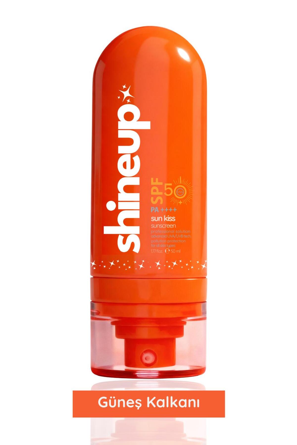 shineup Sun Kiss SPF 50+ Güneş Kremi | Nemlendirici Güneş Koruyucu Yüz Kremi Tüm Ciltler İçin