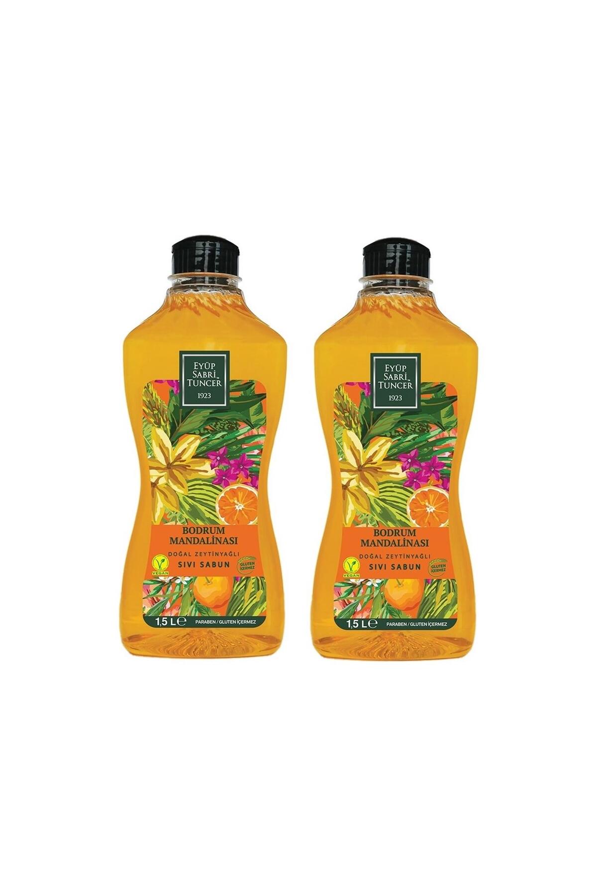 Eyüp Sabri Tuncer Bodrum Mandalinası Doğal Zeytinyağlı Sıvı Sabun 1500 ML x 2
