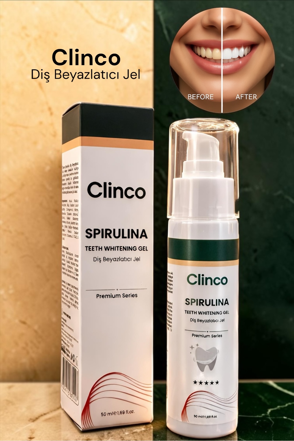 Clinco Diş Beyazlatıcı Yeşil Jel