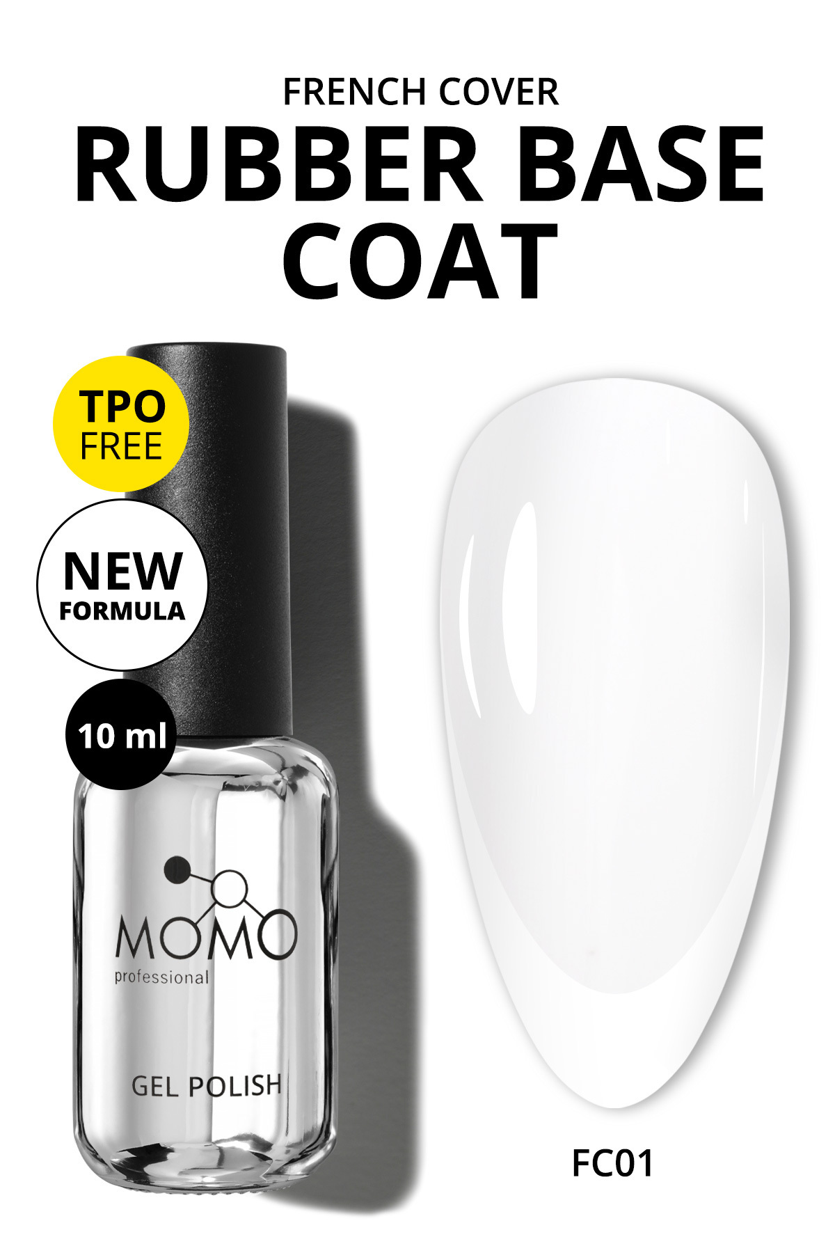 MOMO professional French Cover Rubber Base Coat FC01, 10 ml