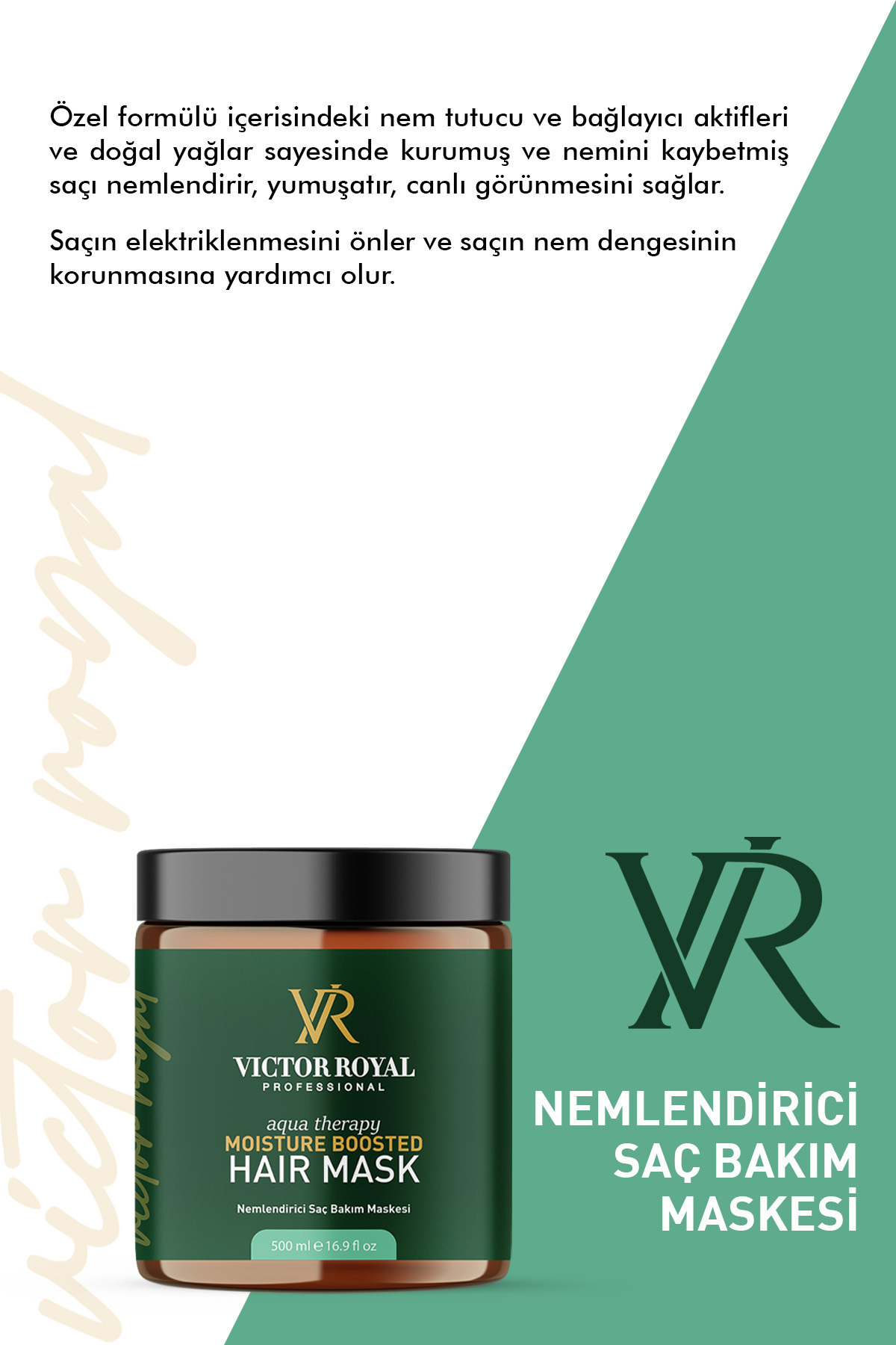 Victor Royal Nemlendirici Saç Bakım Maskesi 500 ml